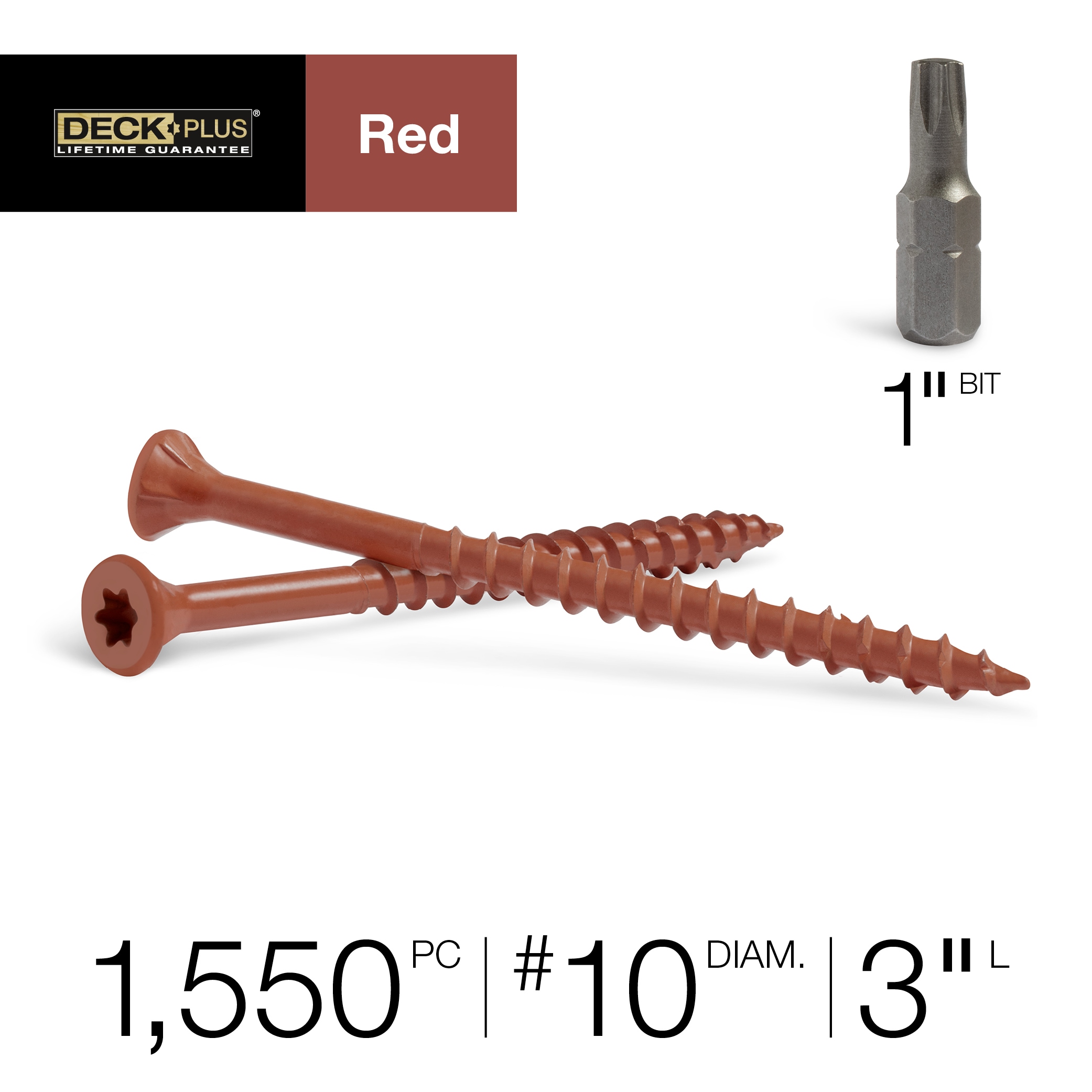 Deck Plus #10 x 3-in Wood To Wood Deck Screws (1550-Per Box) 48434 Sansujyuku sansujyuku.com