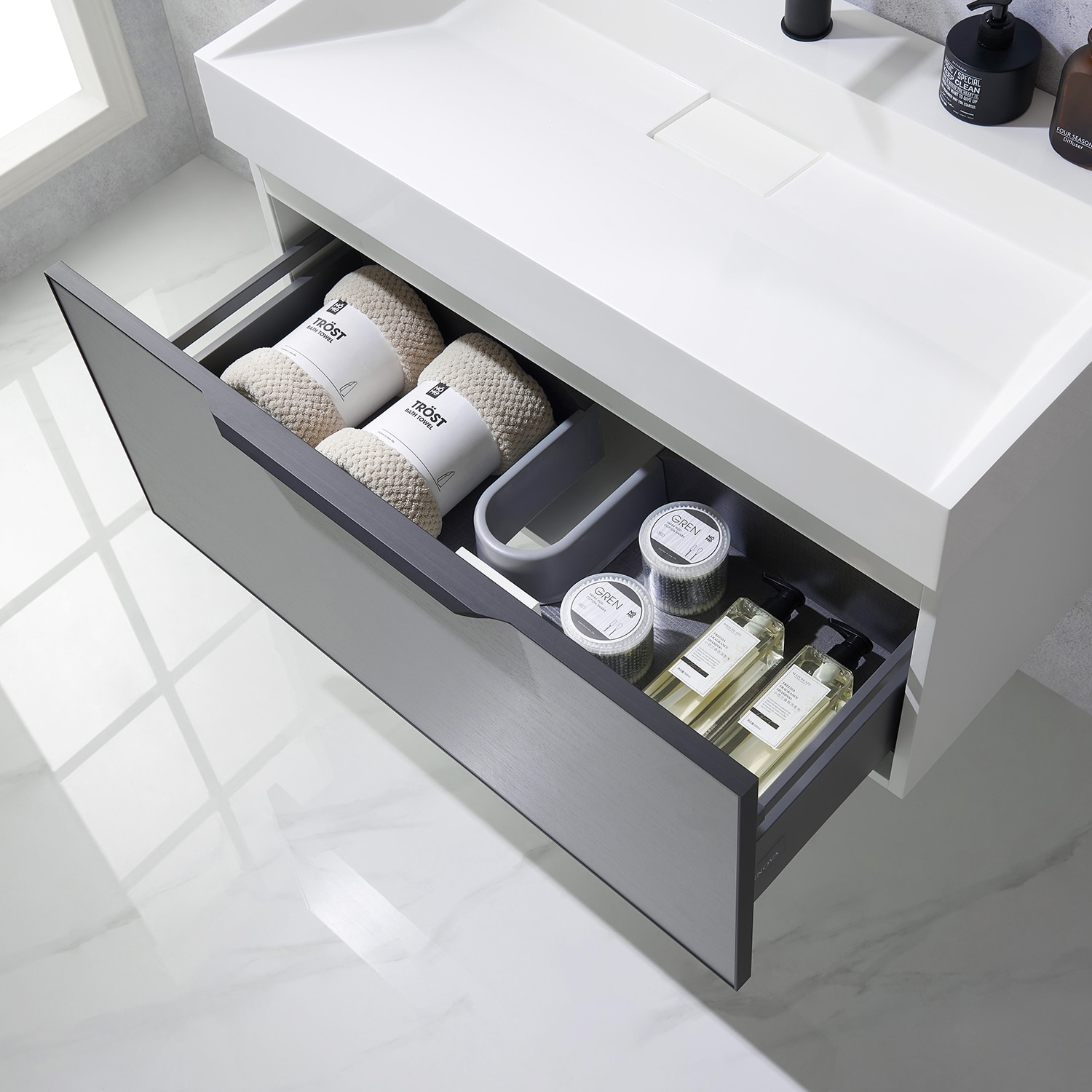 Vinnova 703436-MG-WH-NM Bath-Vanity-Combo - View #10