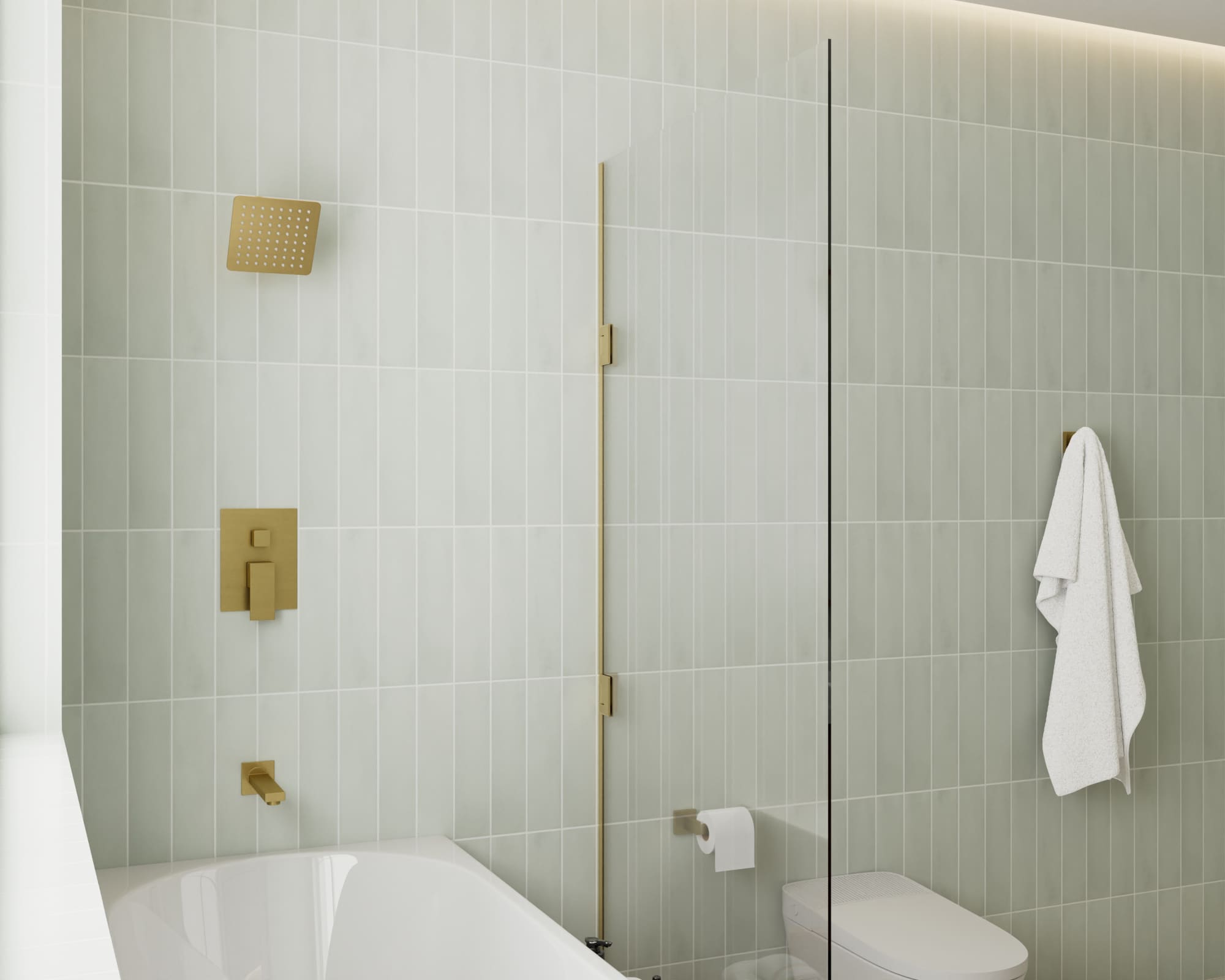 CRANACH C03.CR01.BG Showerhead-Bar-Panels - View #5