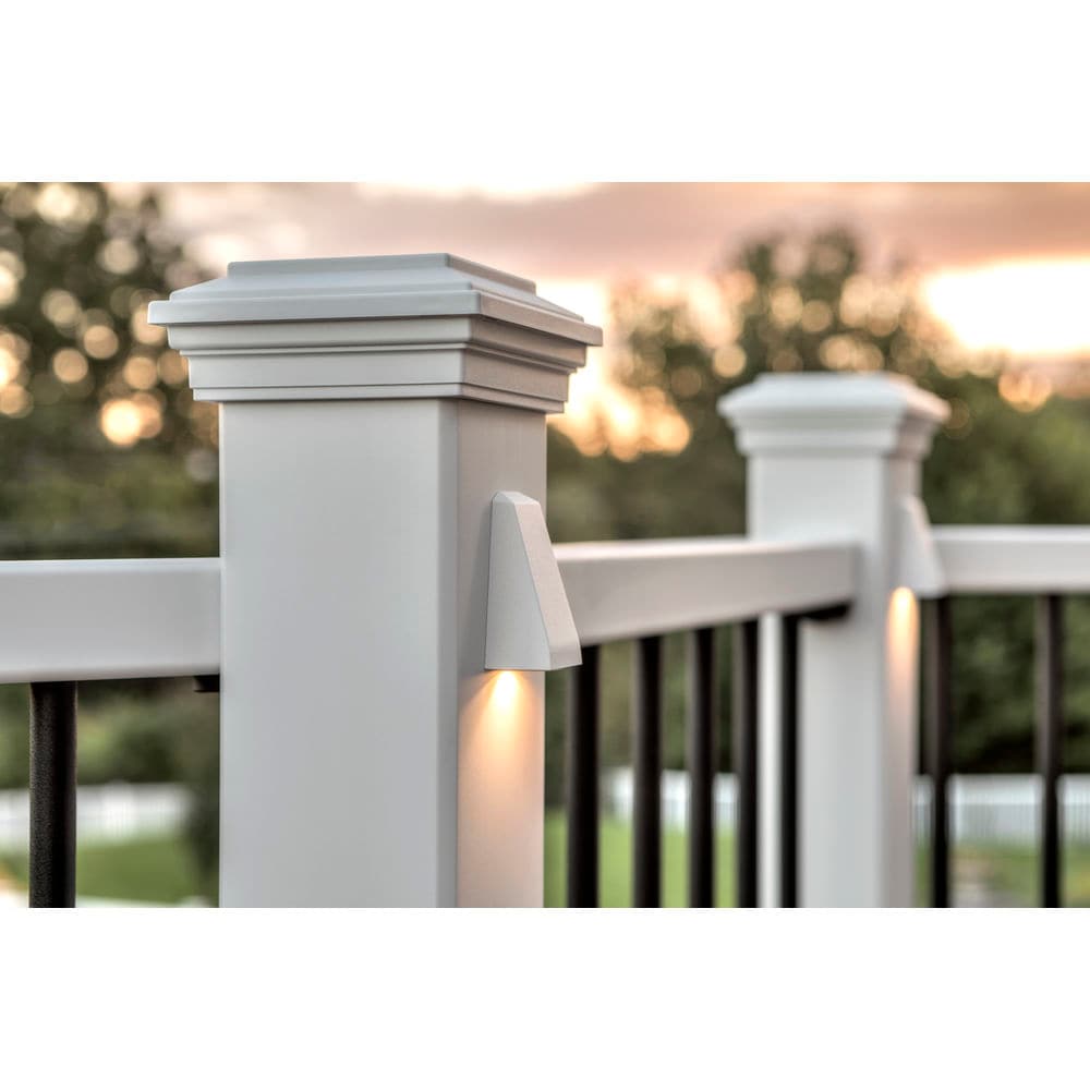 Trex 4in x 4in Classic White Composite Deck Post Cap in the Deck Post