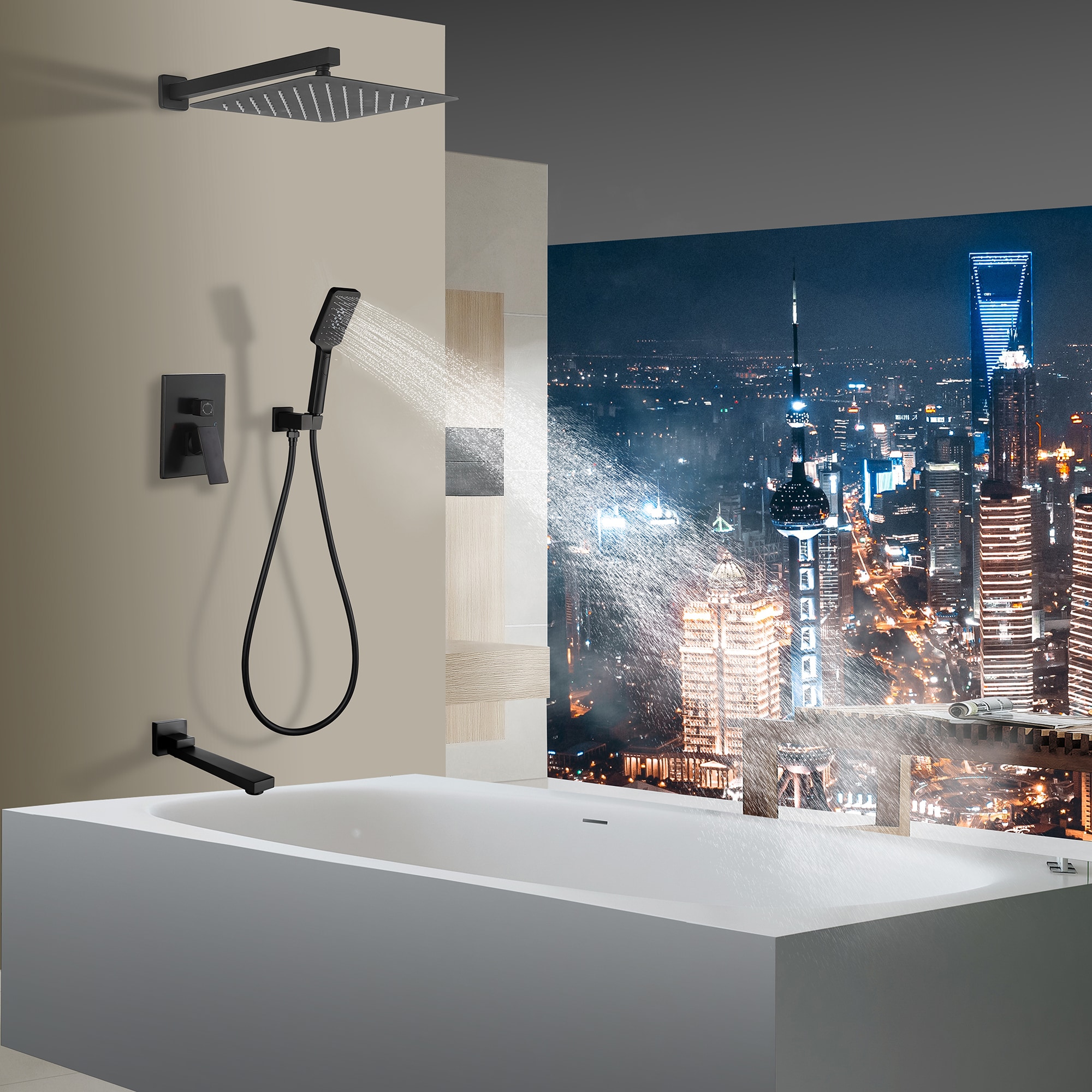 Mondawe MOSL050-12ORB Showerhead-Bar-Panels - View #8