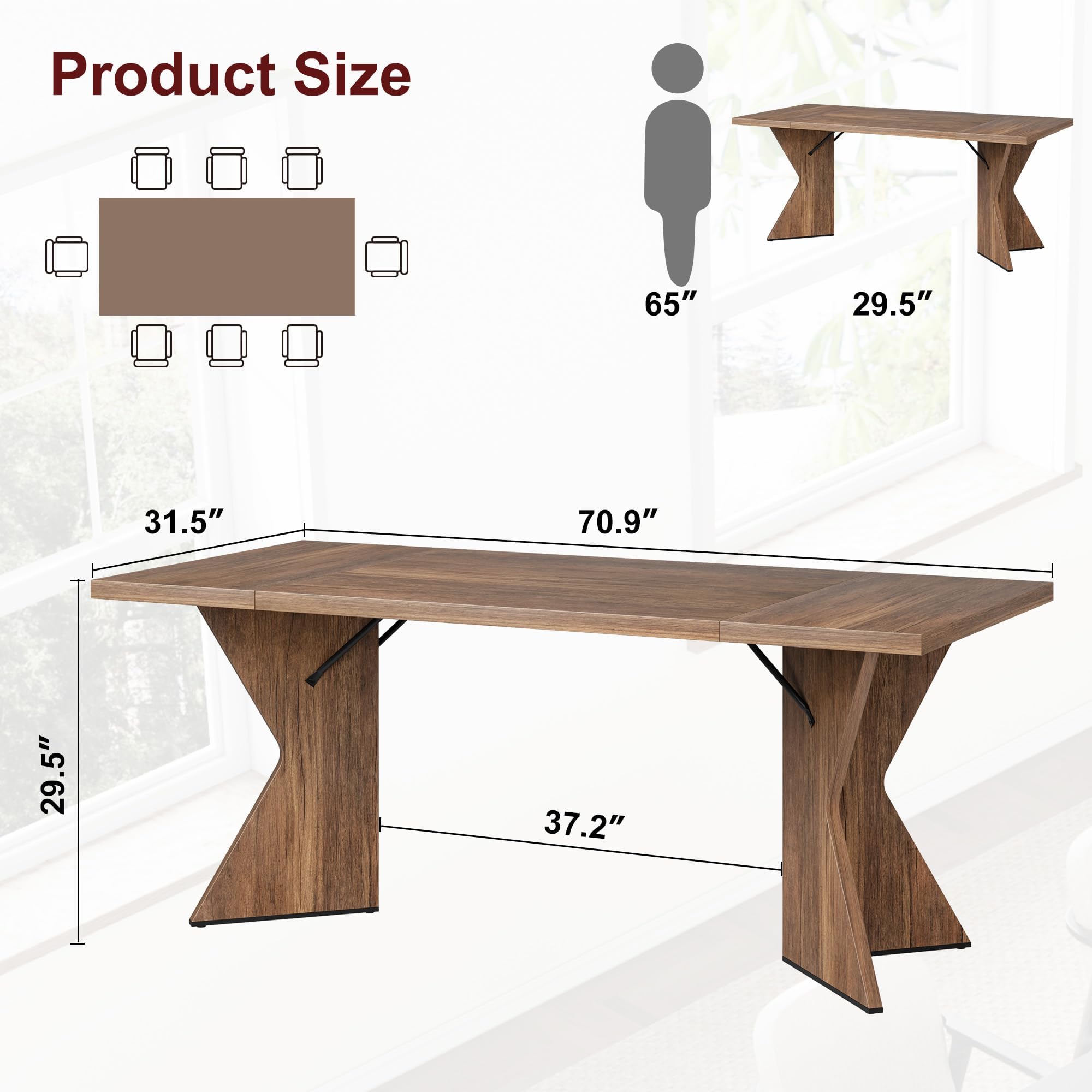 Garvee HHZ-PHO-34QE7T6B Dining-Tables - View #2