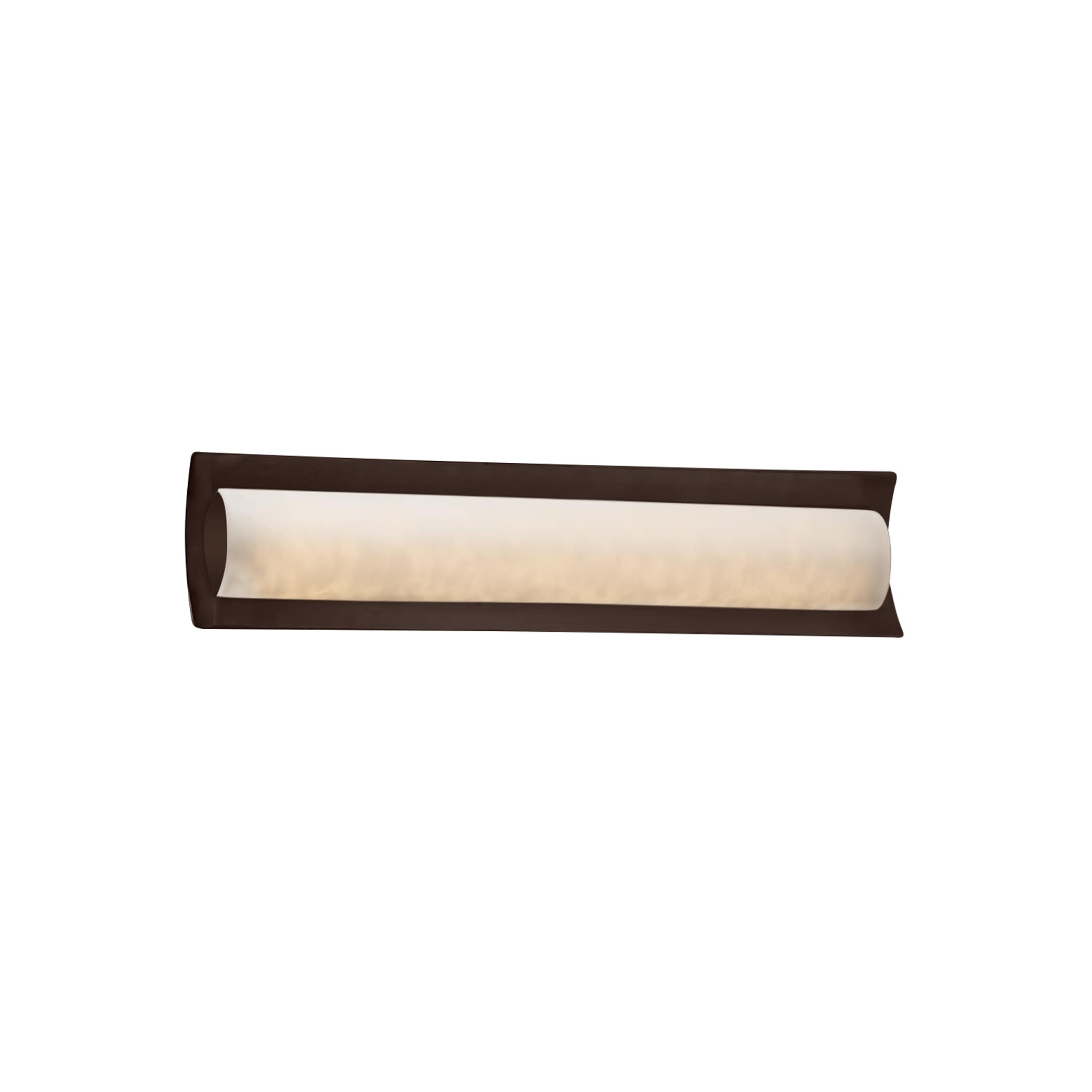 Justice Design Group CLD-8631-DBRZ Clouds 21.5-in 1-Light Dark Bronze LED Transitional Vanity Light