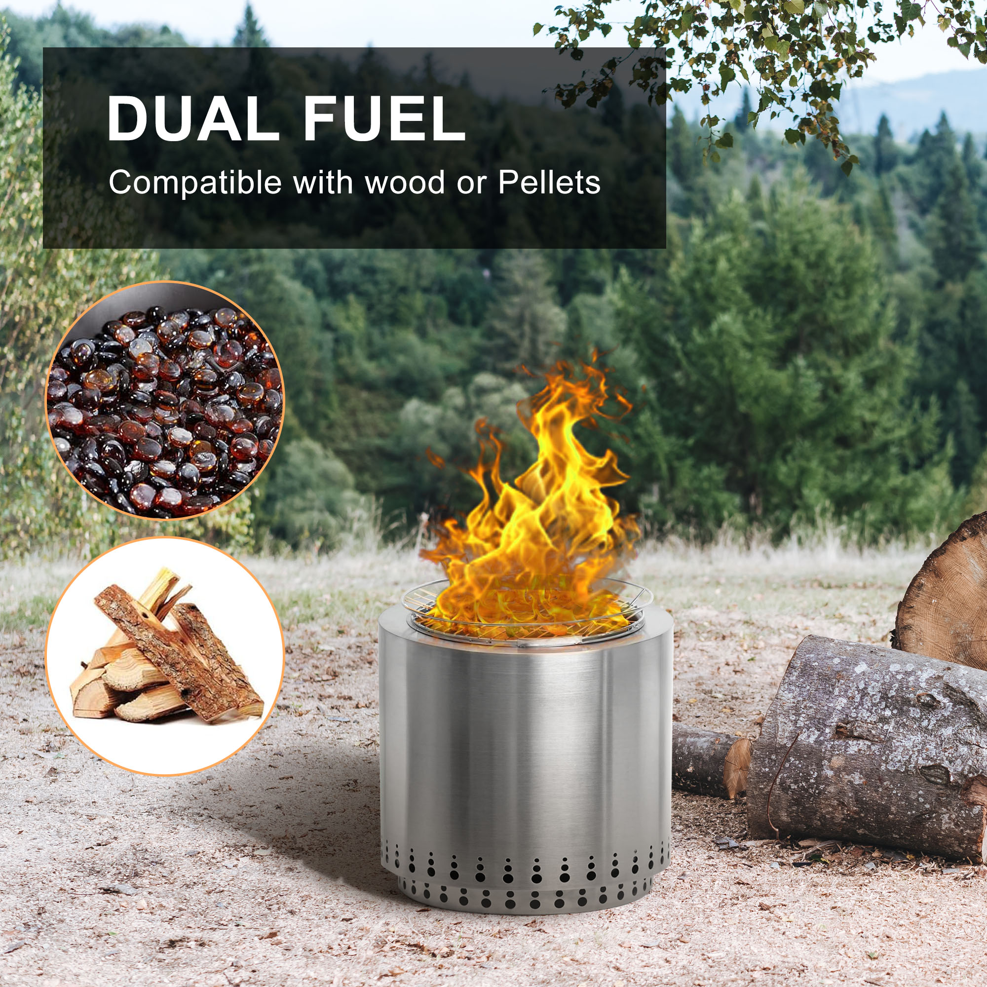 Clihome CL-AFP08 Outdoor-Woodburning-Firepits - View #9