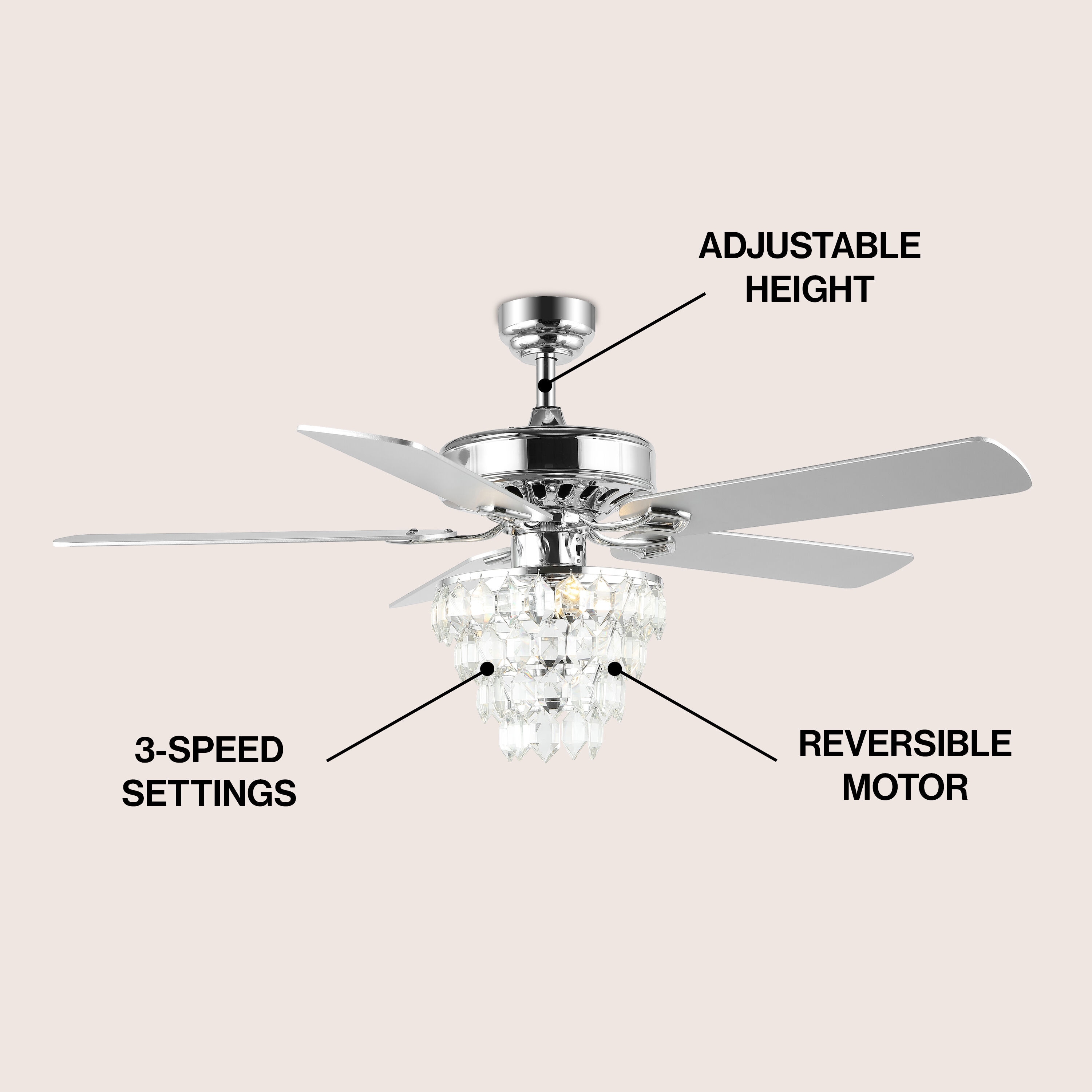 JONATHAN  Y JYL9616A Ceiling-Fans - View #4