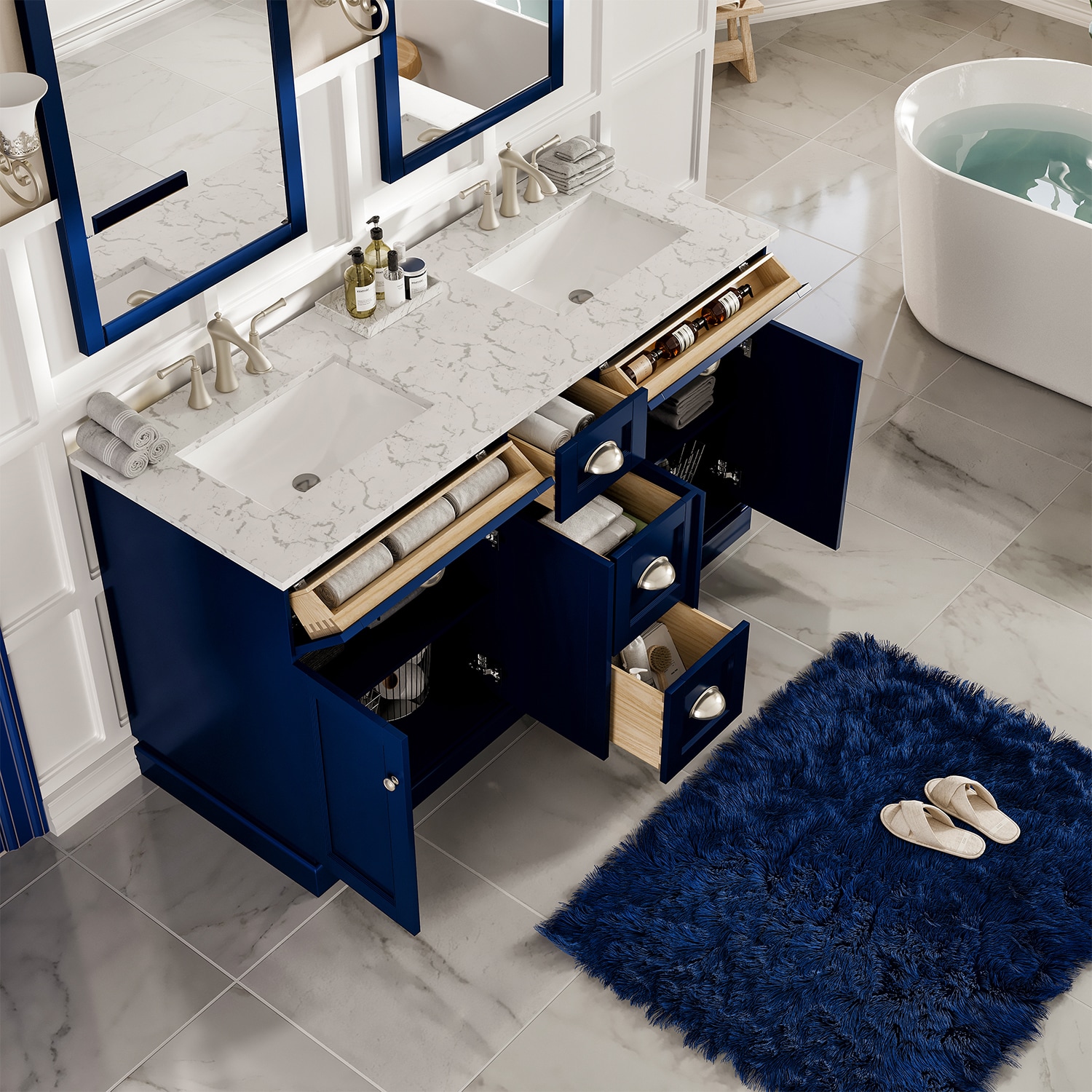 Eviva EVVN666-60BLU Bath-Vanity-Combo - View #4