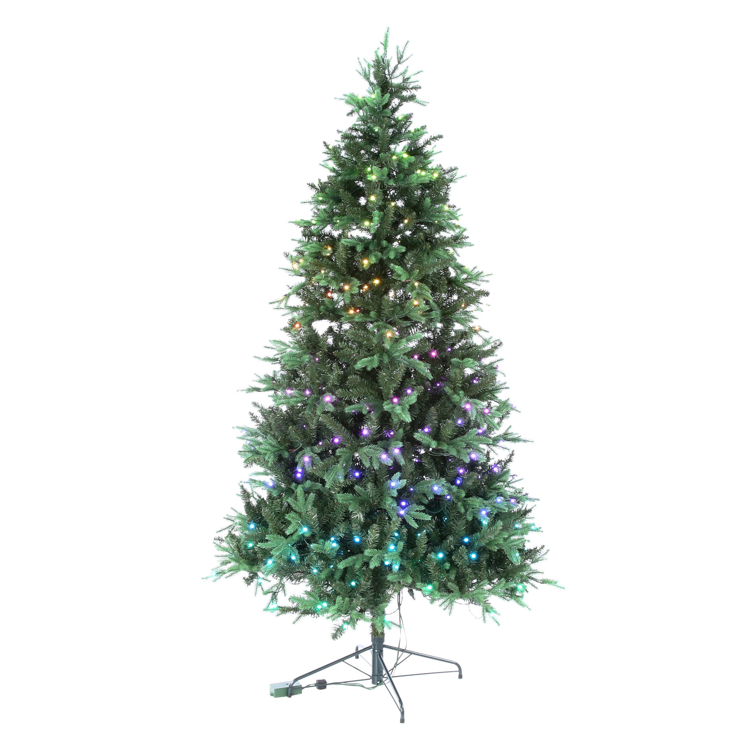 Twinkly 7.5-Ft Pre-Lit Artificial Christmas Tree 435 Twinkling Color Changing (Color Lights) Led Lights In The Artificial Christmas Trees Department At Lowes.com