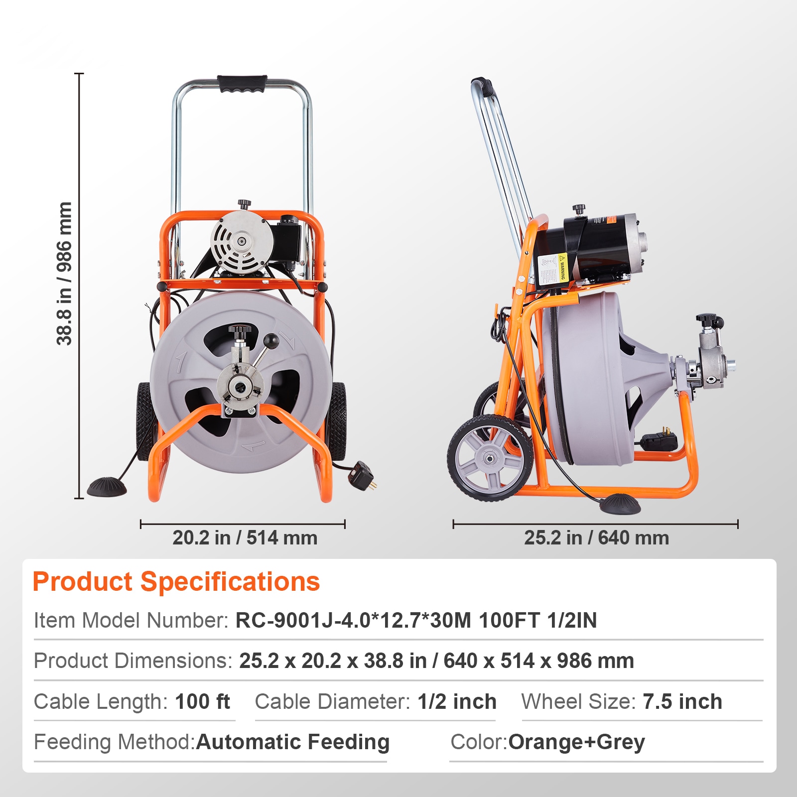 VEVOR ZDJJKLSGDSTJXZPK9V1 Machine-Augers - View #7