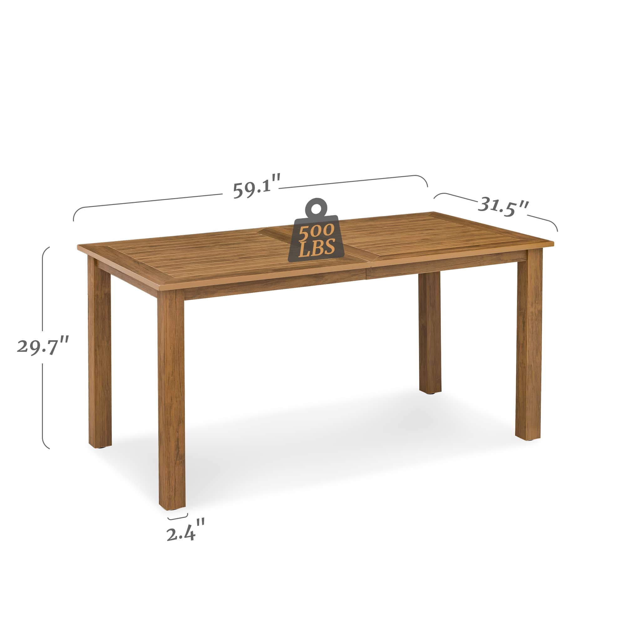 Hosworth ZC-002-02LS3P Patio-Tables - View #2