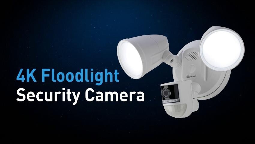 Swann Outdoor Floodlight 4K Wired Security Surveillance