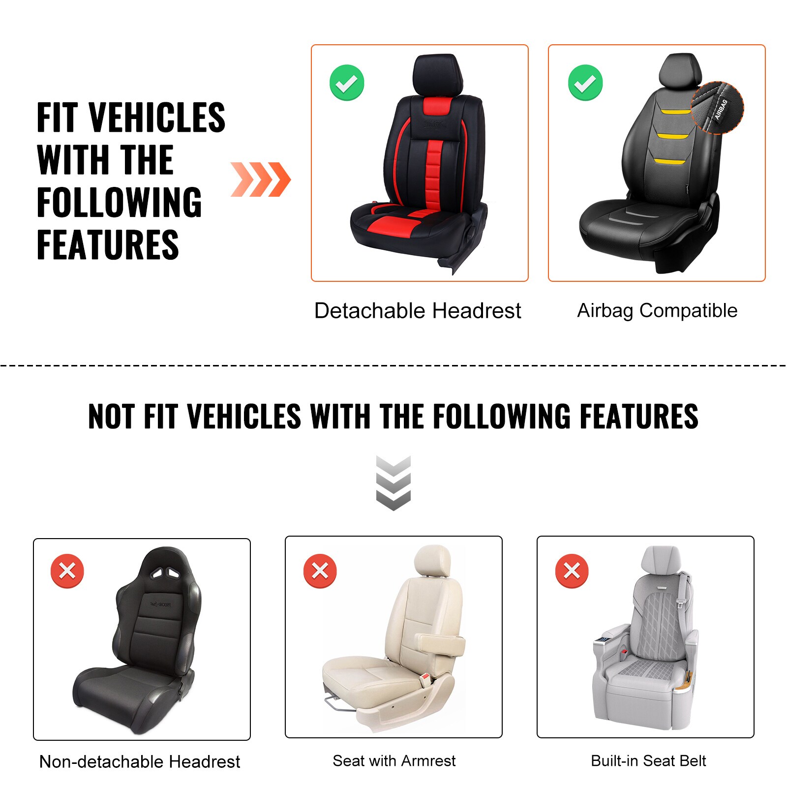 VEVOR SCZTHSPGQHGT04672V0 Car-Seat-Covers - View #6