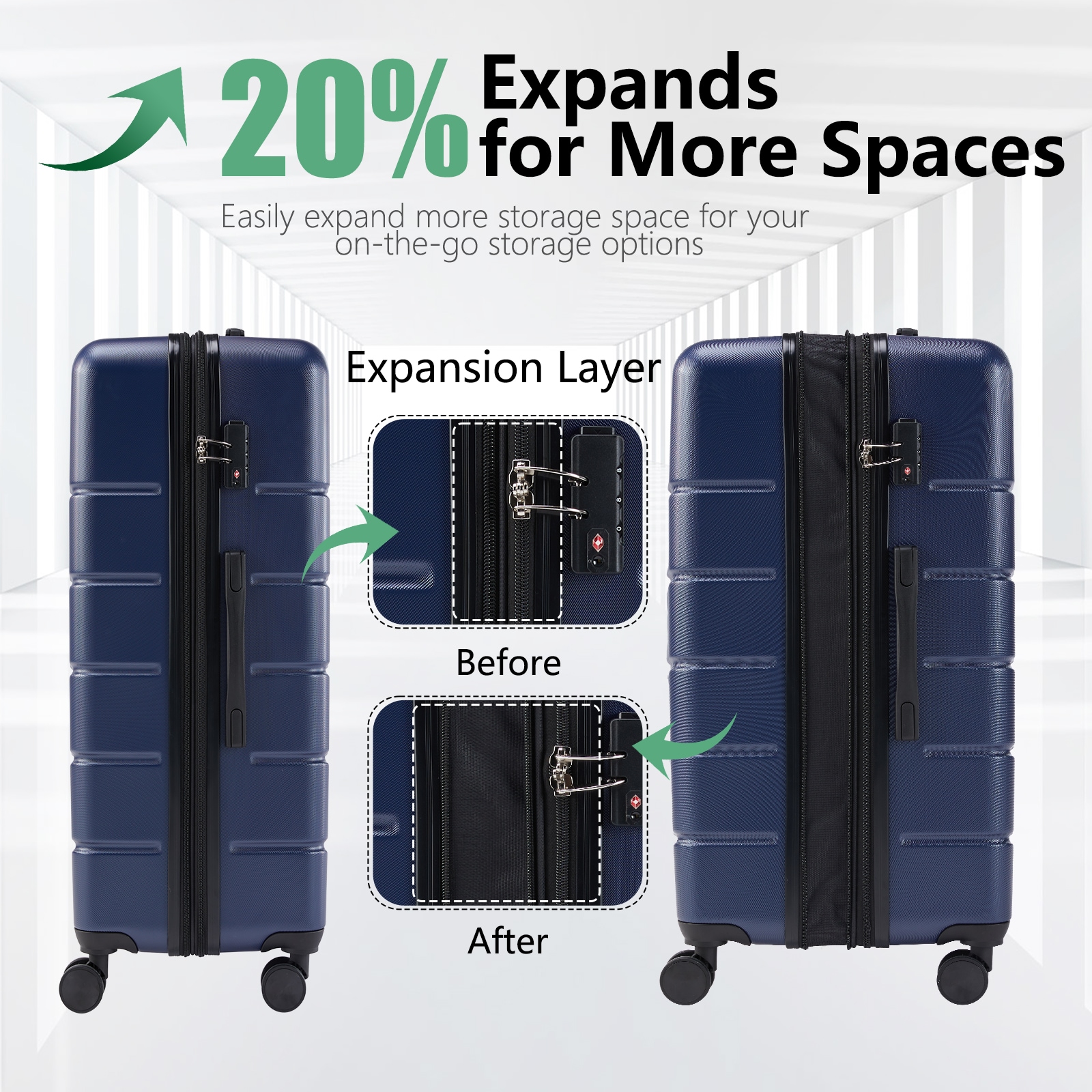 Flynama L-P185905 Luggage-And-Luggage-Sets - View #4