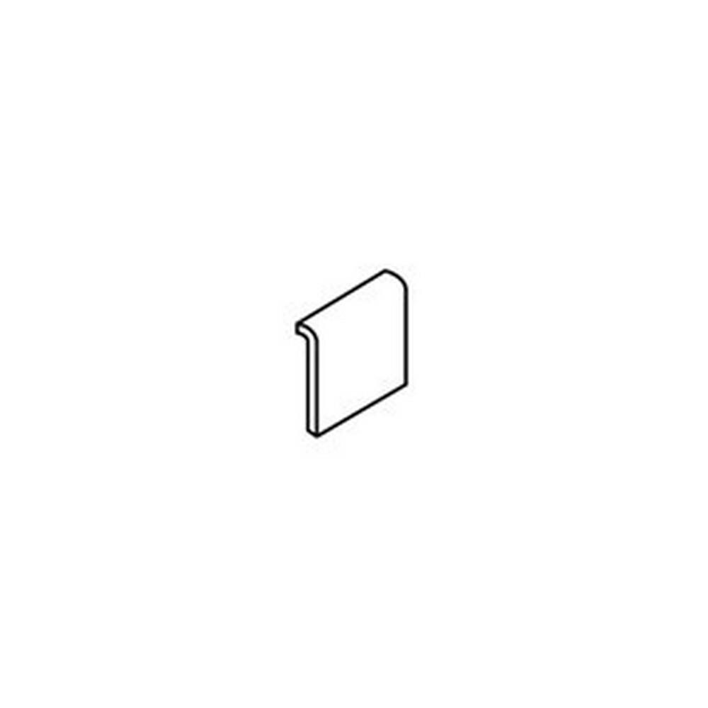 American Olean Bright Almond Ceramic Mud Cap Tile (4-in x 4-in)