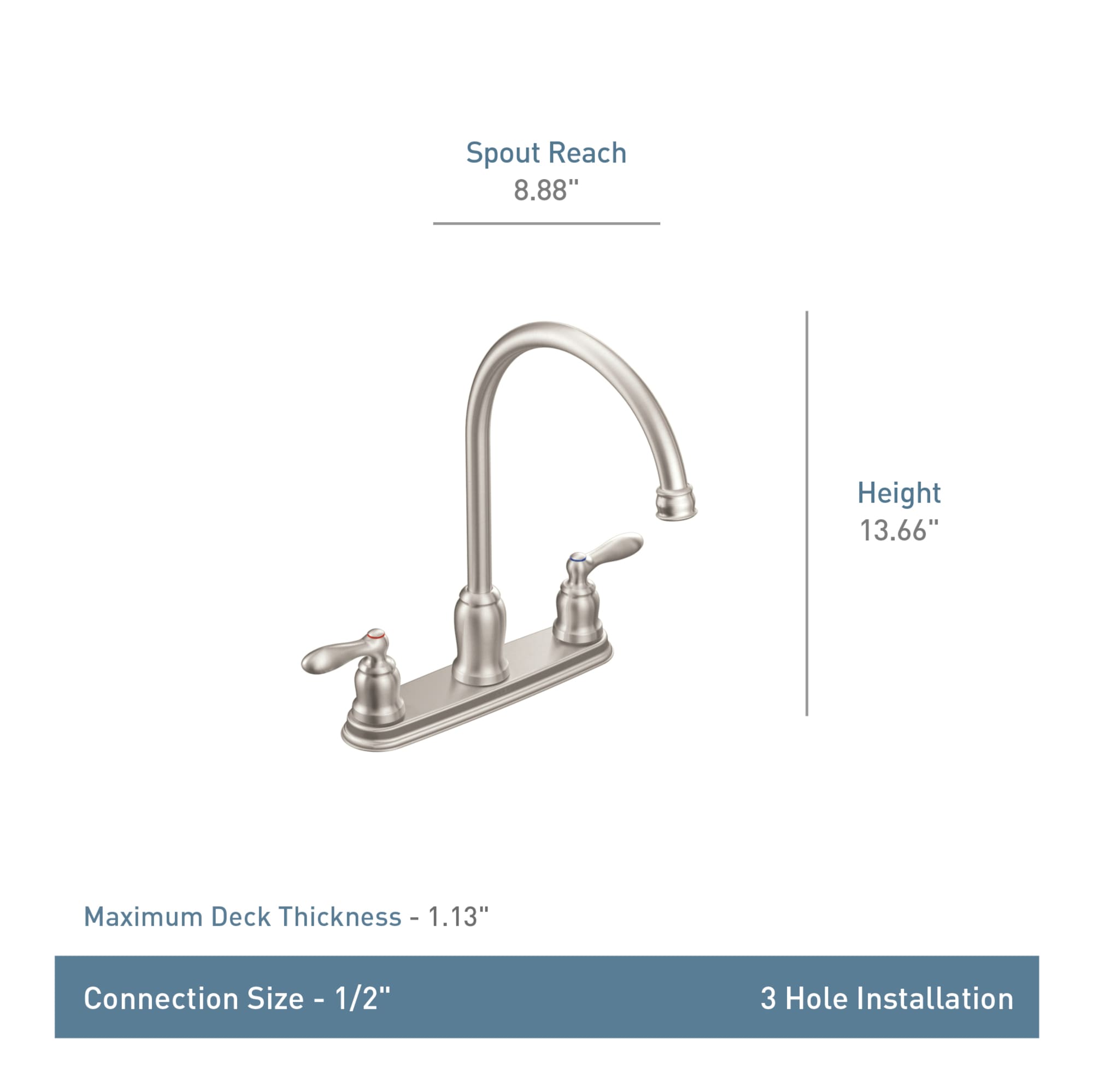 Moen 87976SRS Kitchen-Faucets - View #3