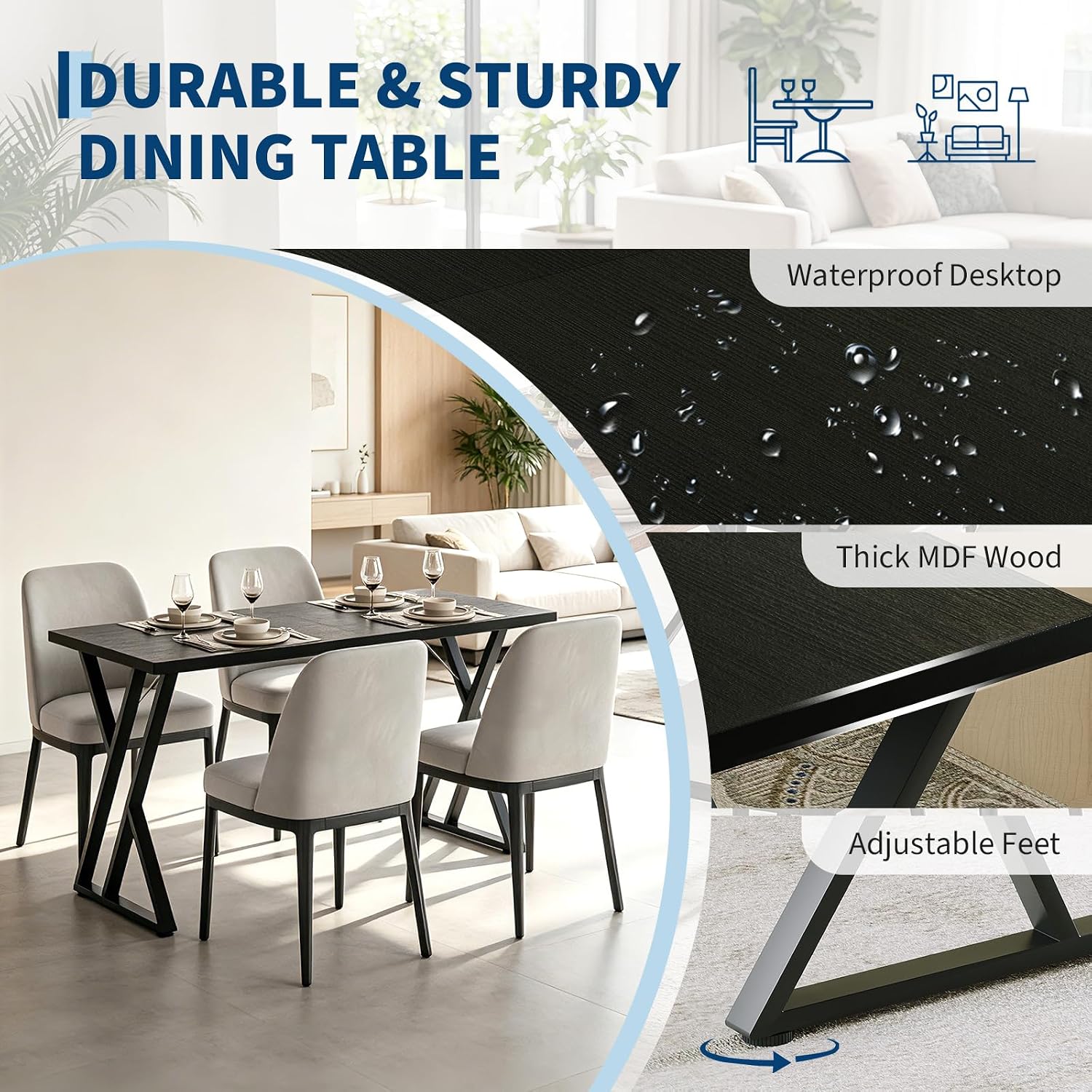 GAOMON CNAZDUJOSRC0R6I Dining-Tables - View #5