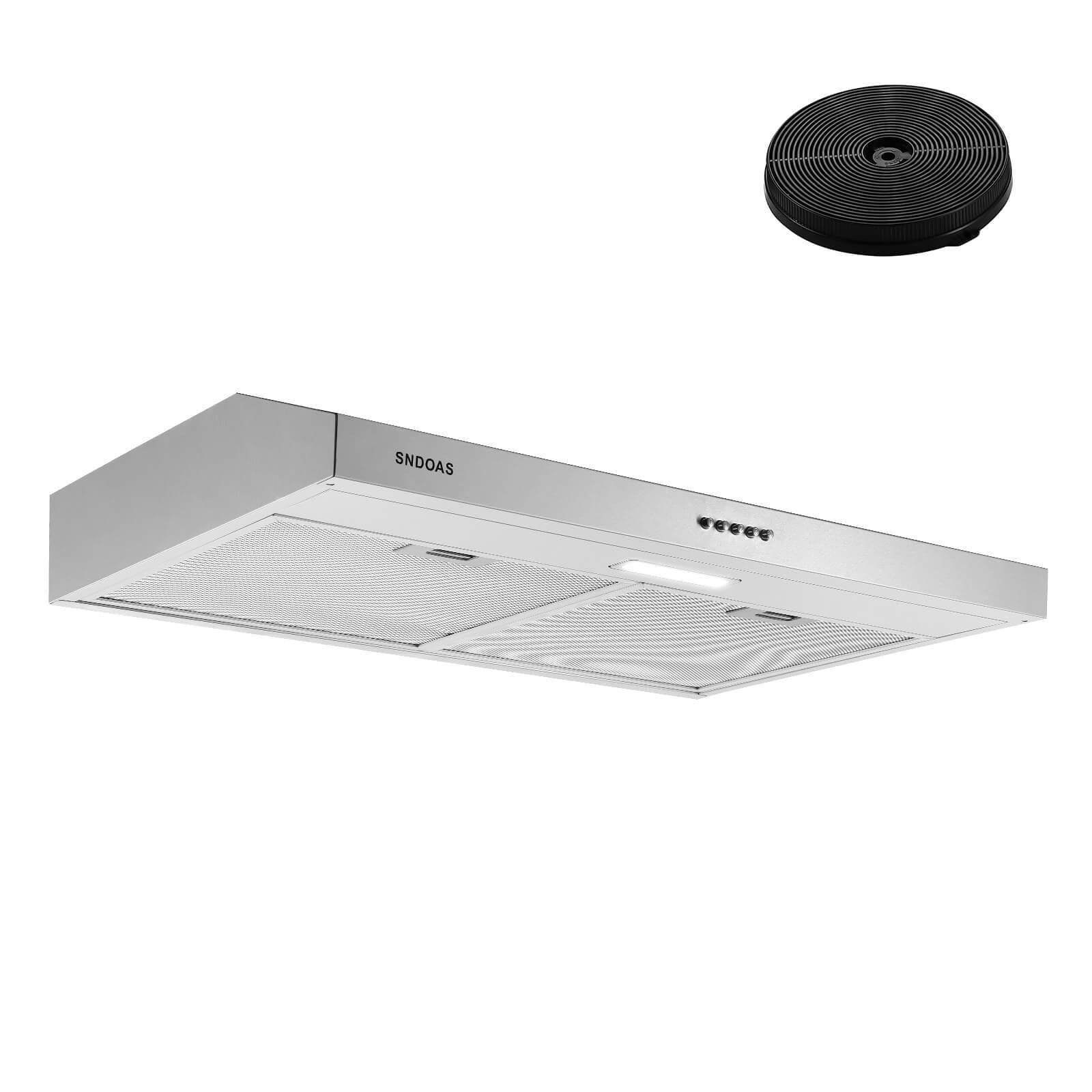 Jeremy Cass LSFSJTDOE23 36 inch Ducted 230-CFM Stainless steel Under Cabinet Range Hood