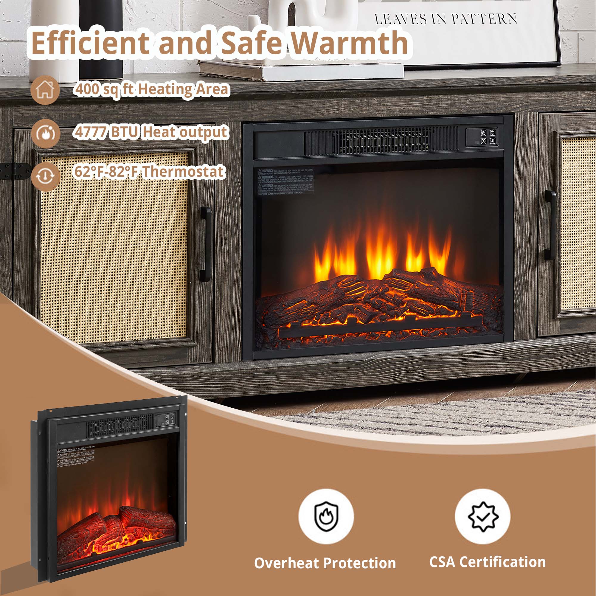 Sunrinx MG8-FP-19 Electric-Fireplaces - View #7