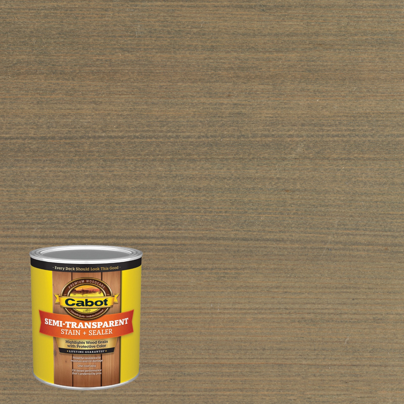 Cabot FOOTHILL-1028057 Foothill Semi-transparent Exterior Wood Stain and Sealer in One ( 1-quart )