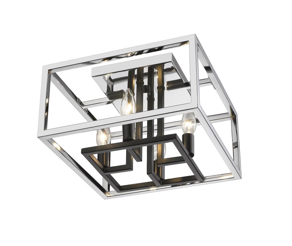 Z-Lite 456F-CH-BK flushmounts - View #5