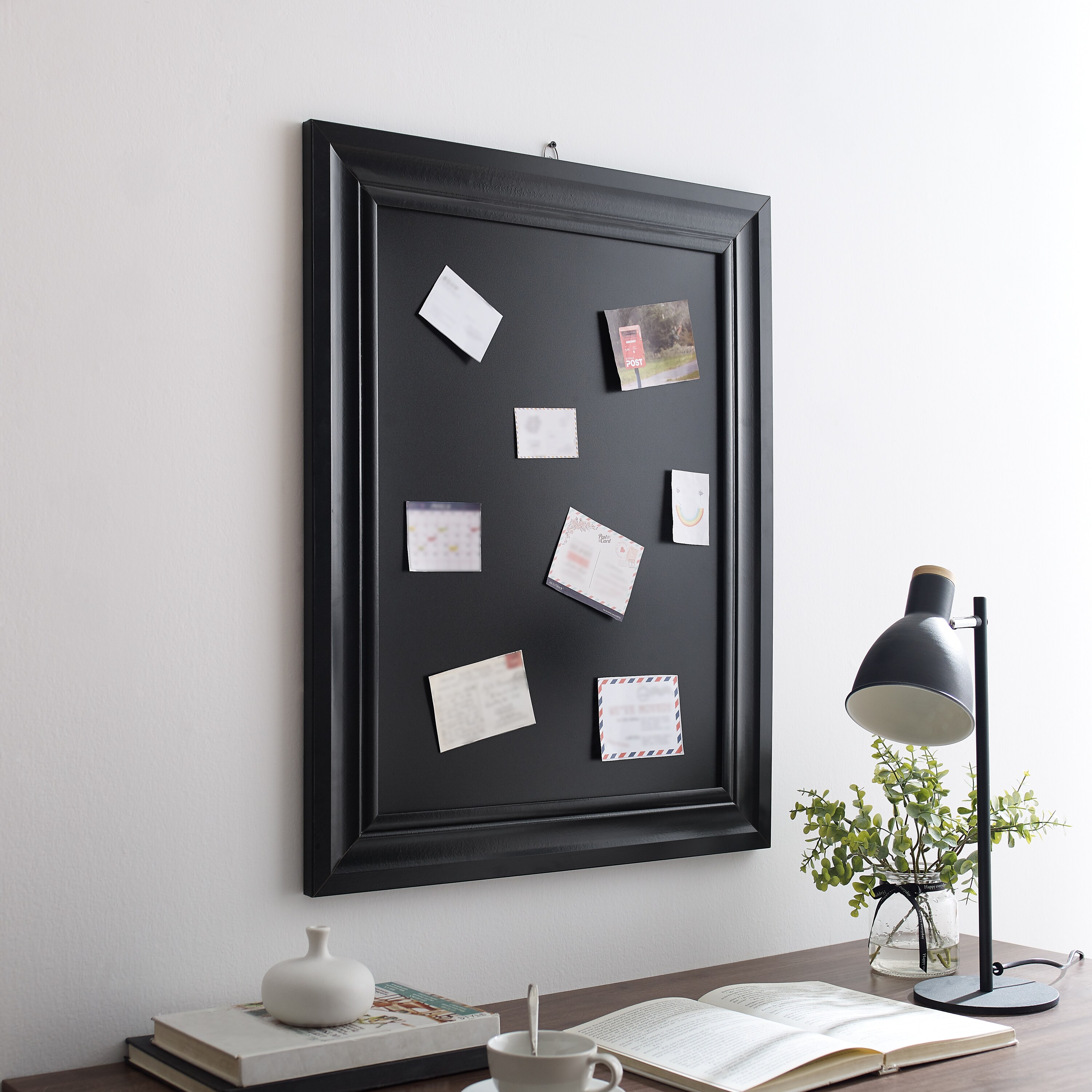 Linon AMX-3024CHBLK-1 24 -in x 30 -in Chalkboard with Black Frame