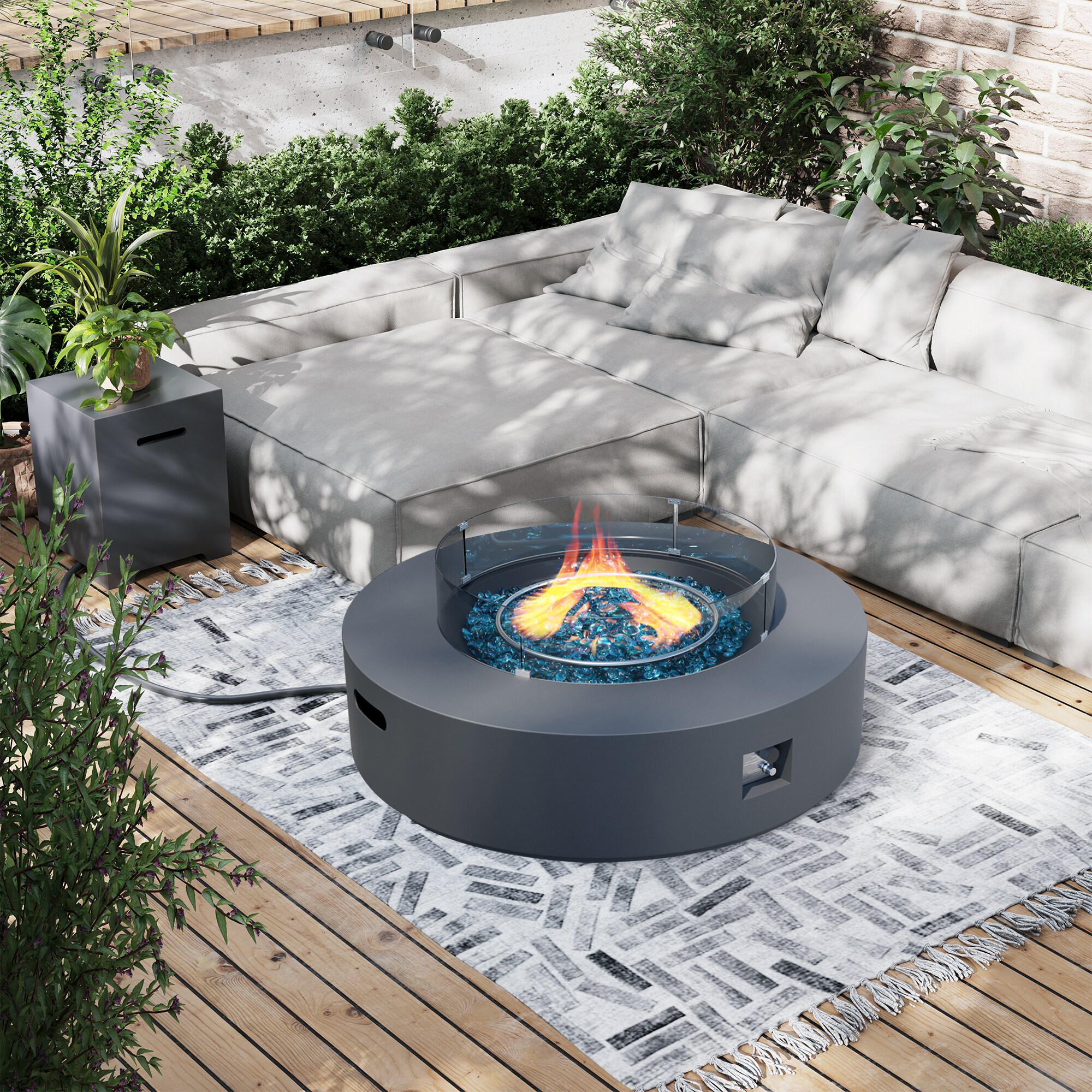 Patio Watcher 42TP-GREY-DK-BLZWST Outdoor-Gas-Firepits - View #4