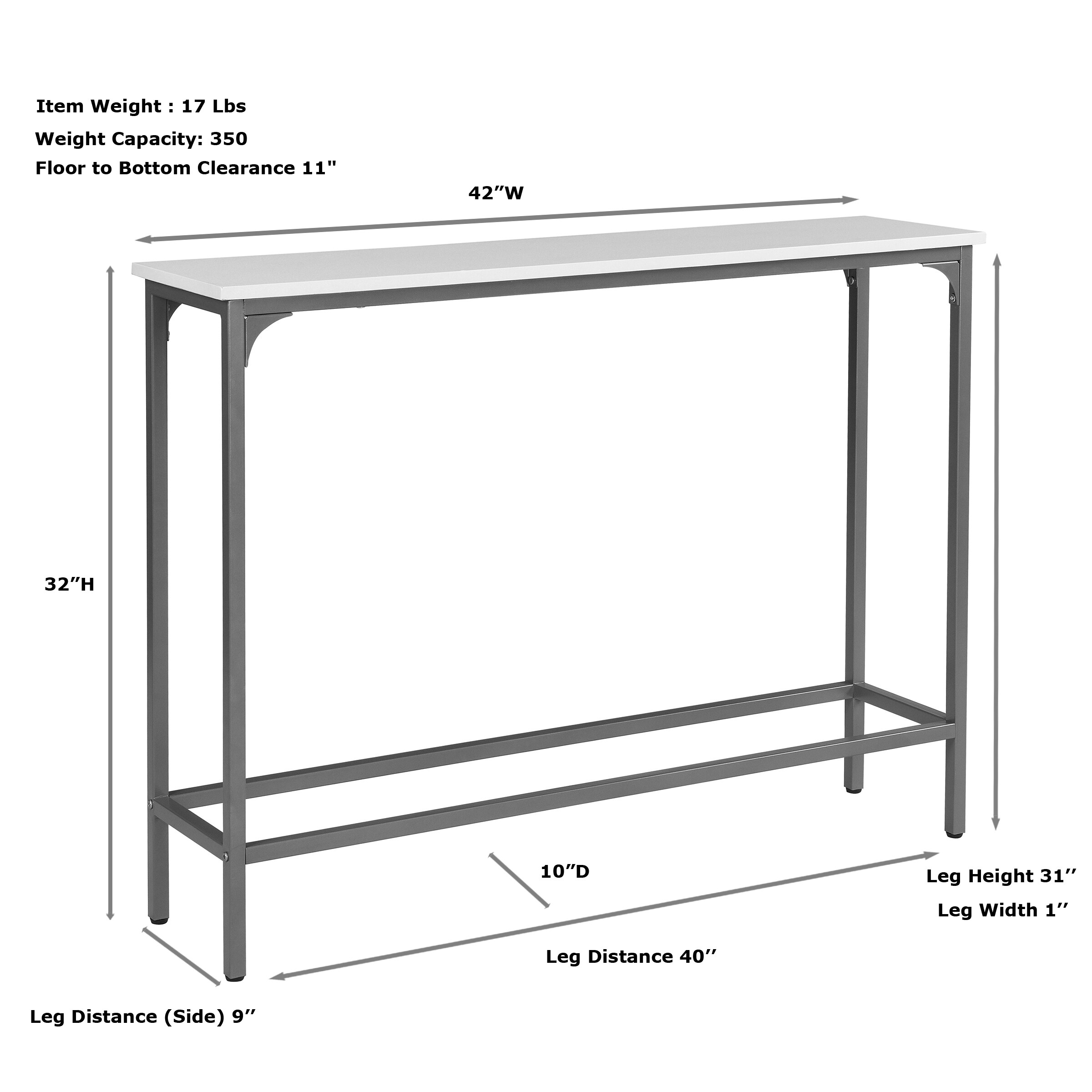 Carolina Cottage CL3242-WHTGLD Console-Sofa-Tables - View #7