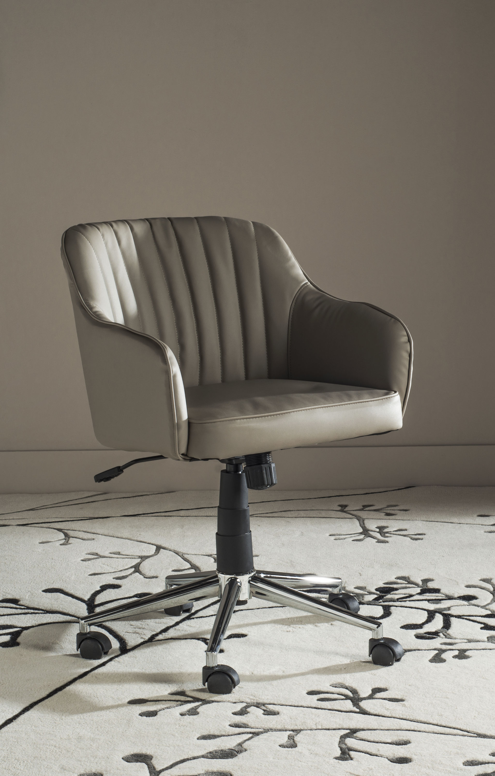 Safavieh Jonika Grey Swivel Desk Chair