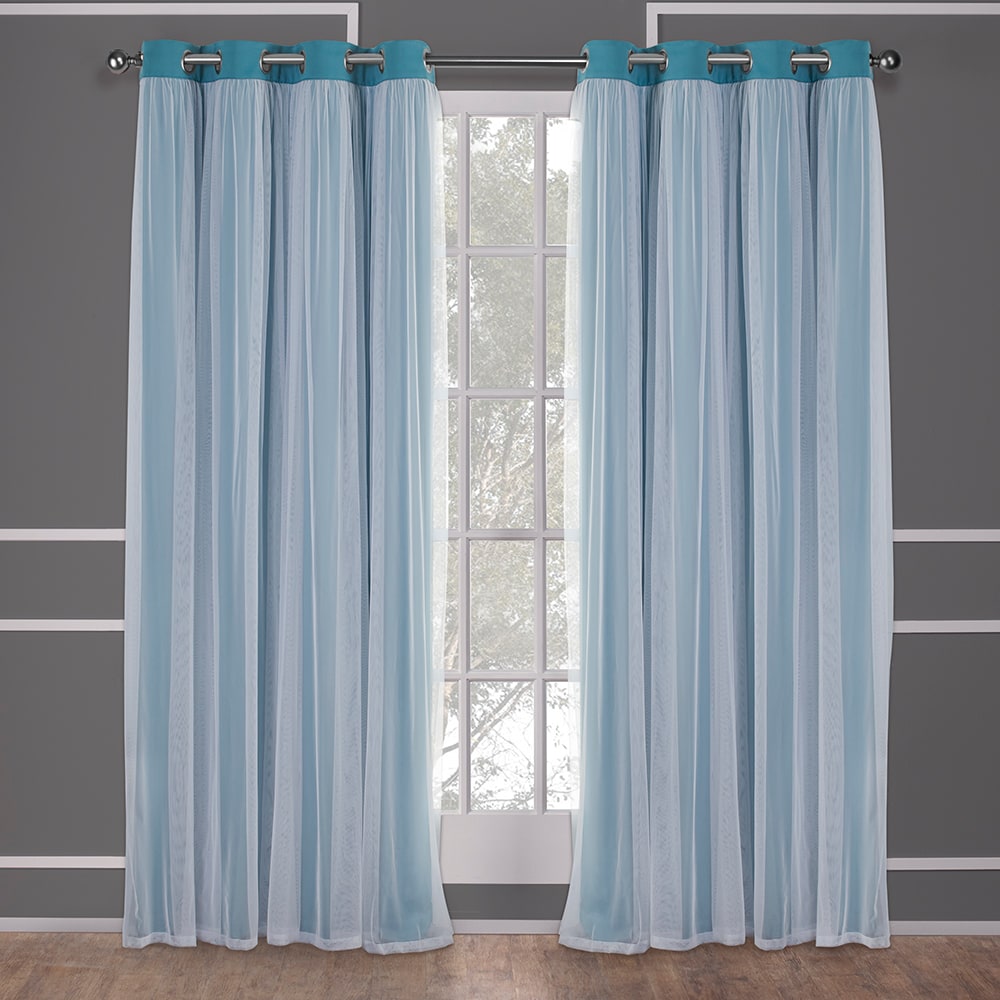 Exclusive Home 84-in Turquoise Room Darkening Standard Lined