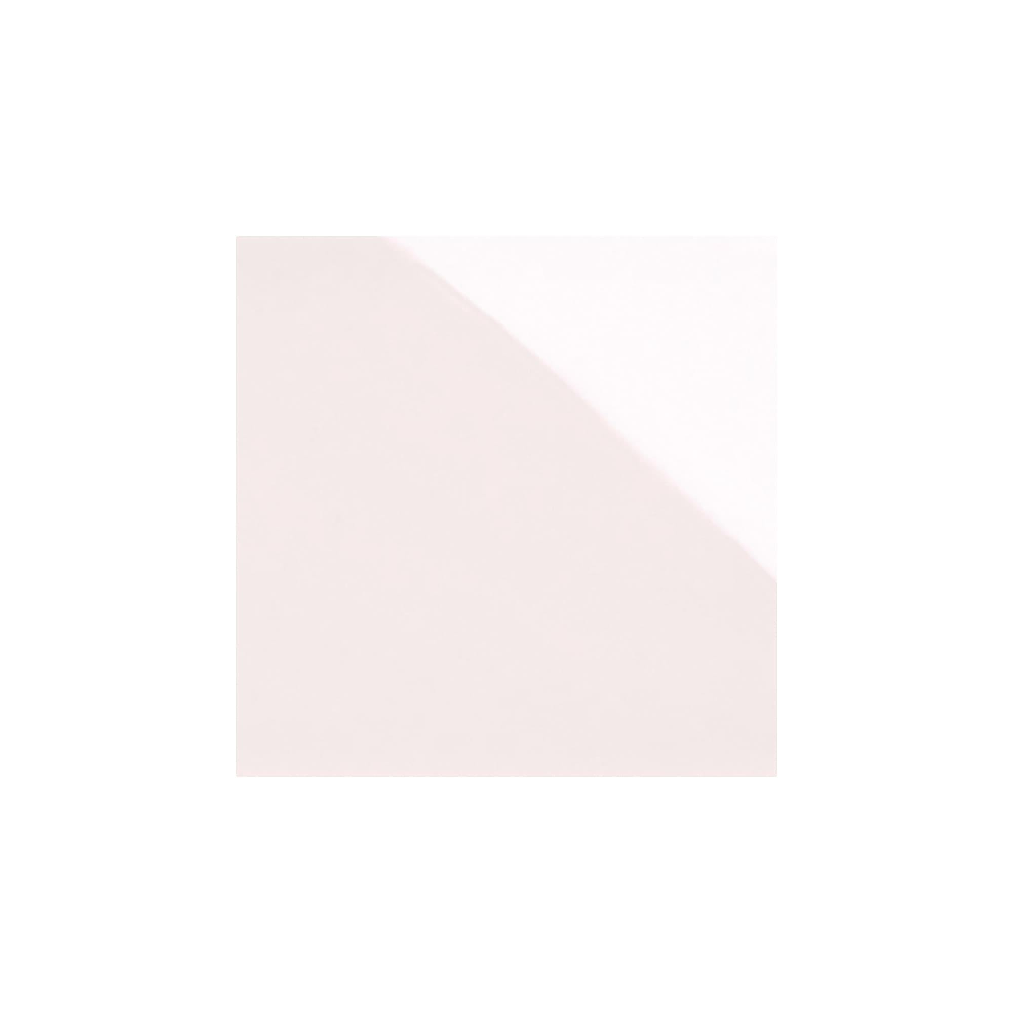 Giorbello Sample- 4x4 glass subway tiles Rose Pale Pink 4-in x 4-in Glossy Glass Subway Wall Tile
