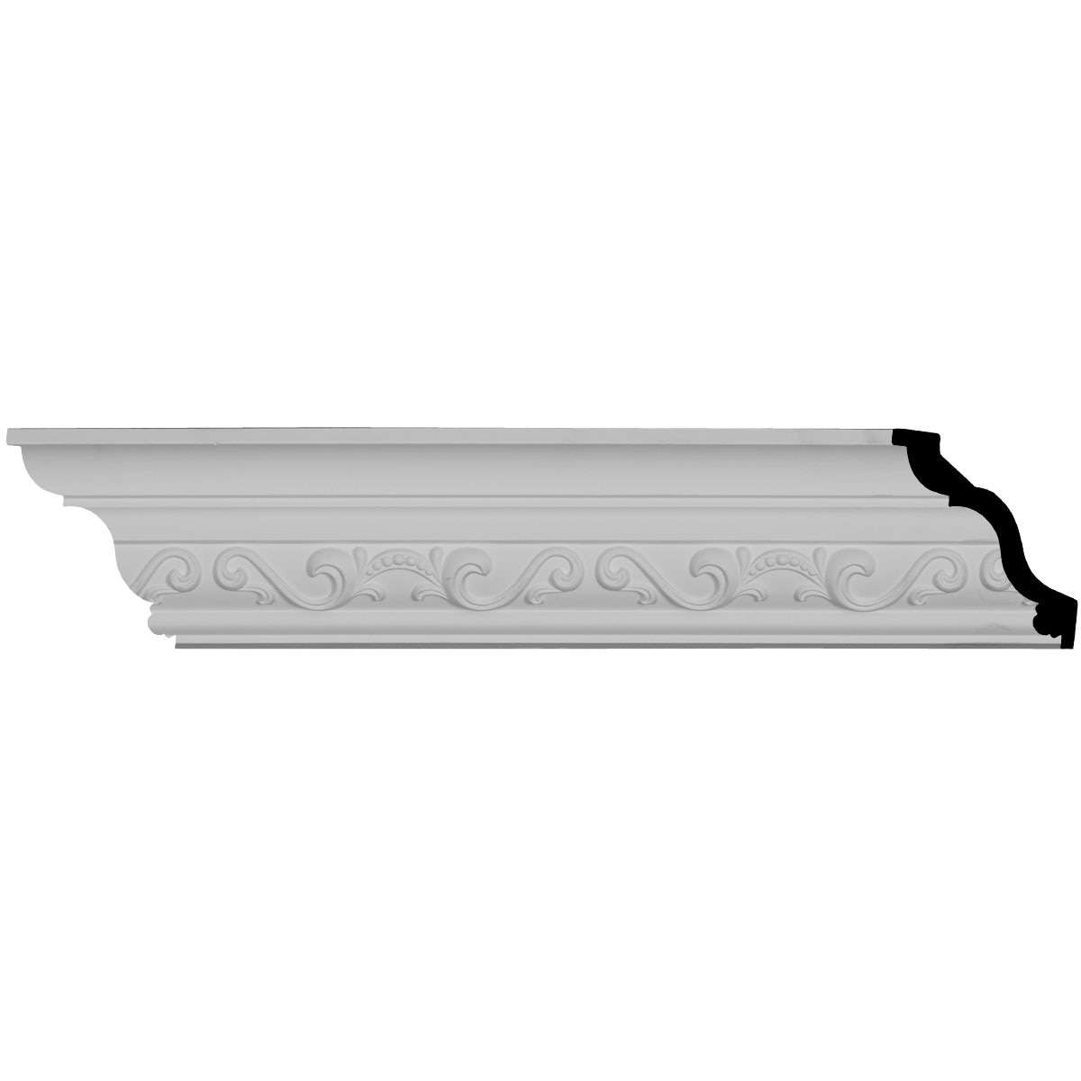 2 7/8"H x 2 3/4"P x 4"F x 94 1/2"L Caputo Crown Moulding