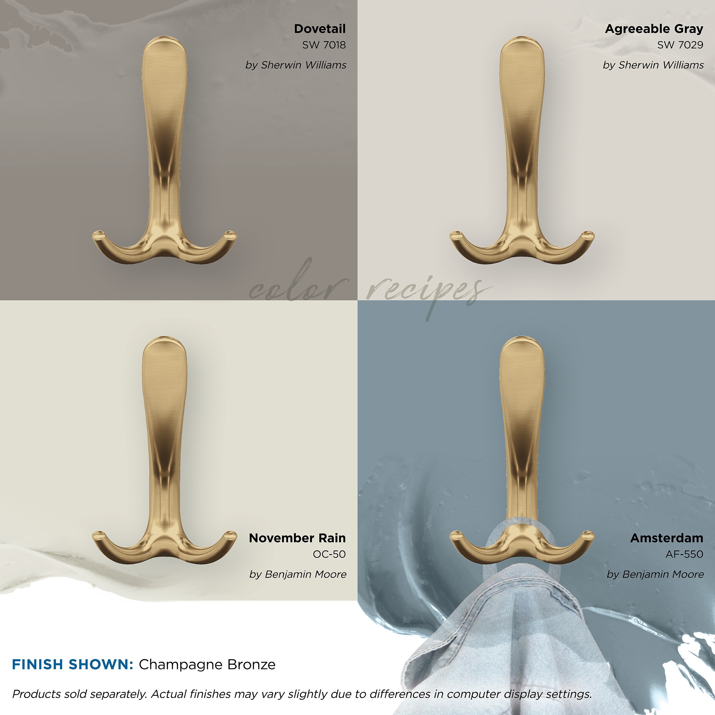 Amerock HBX37013CZ Decorative-Wall-Hooks - View #7