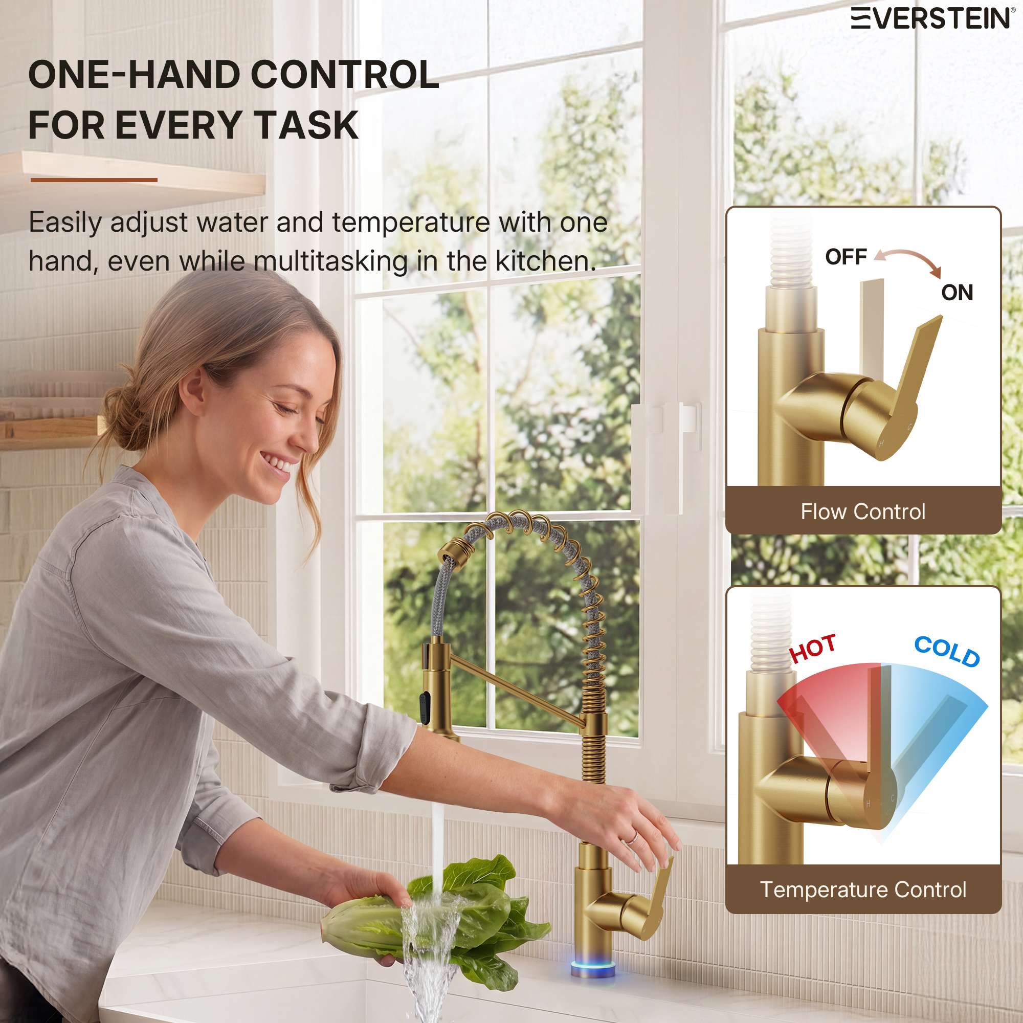 EVERSTEIN SFS-1091-GD Kitchen-Faucets - View #7