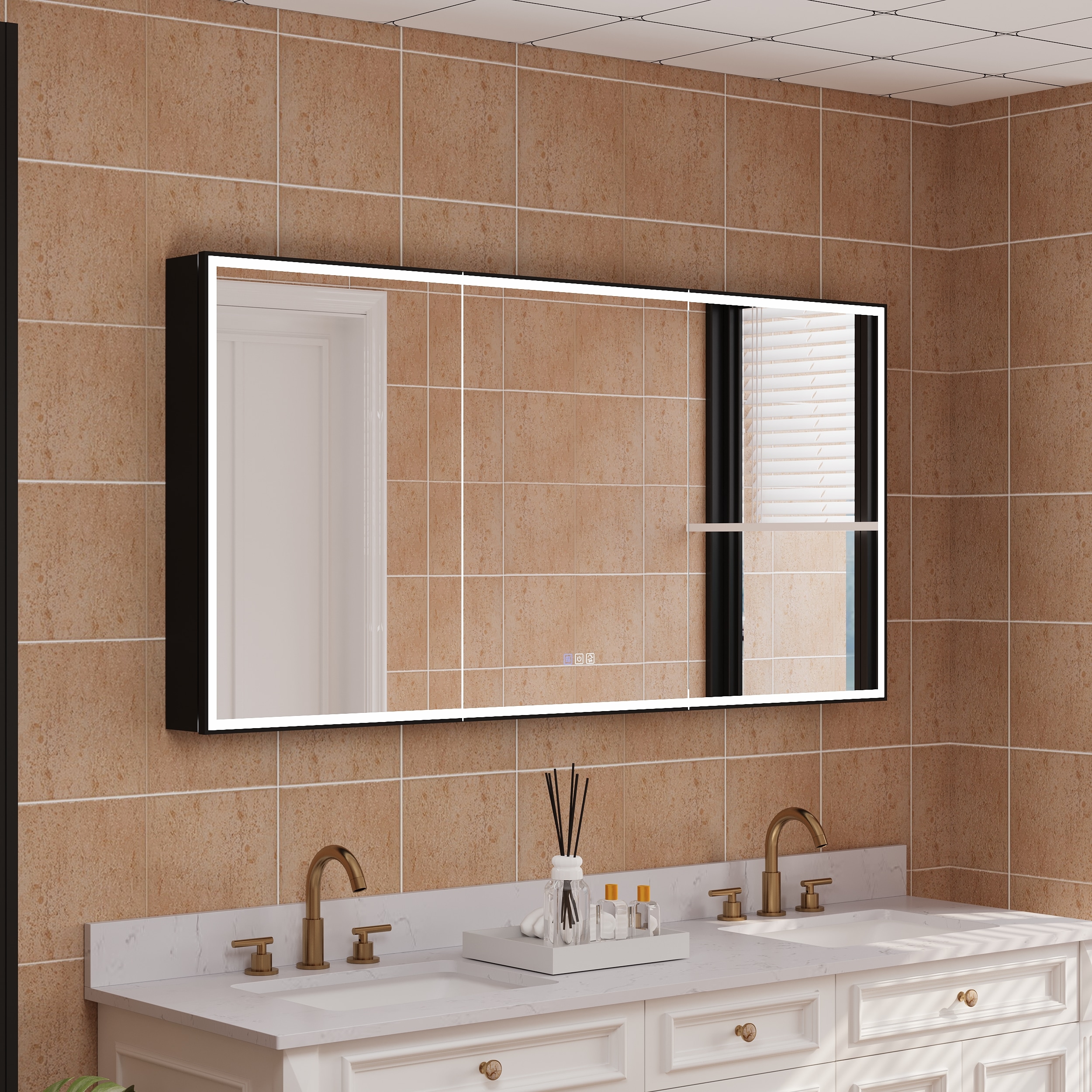 WELLFOR EX-VEBV36GR Bathroom-Medicine-Cabinets - View #4