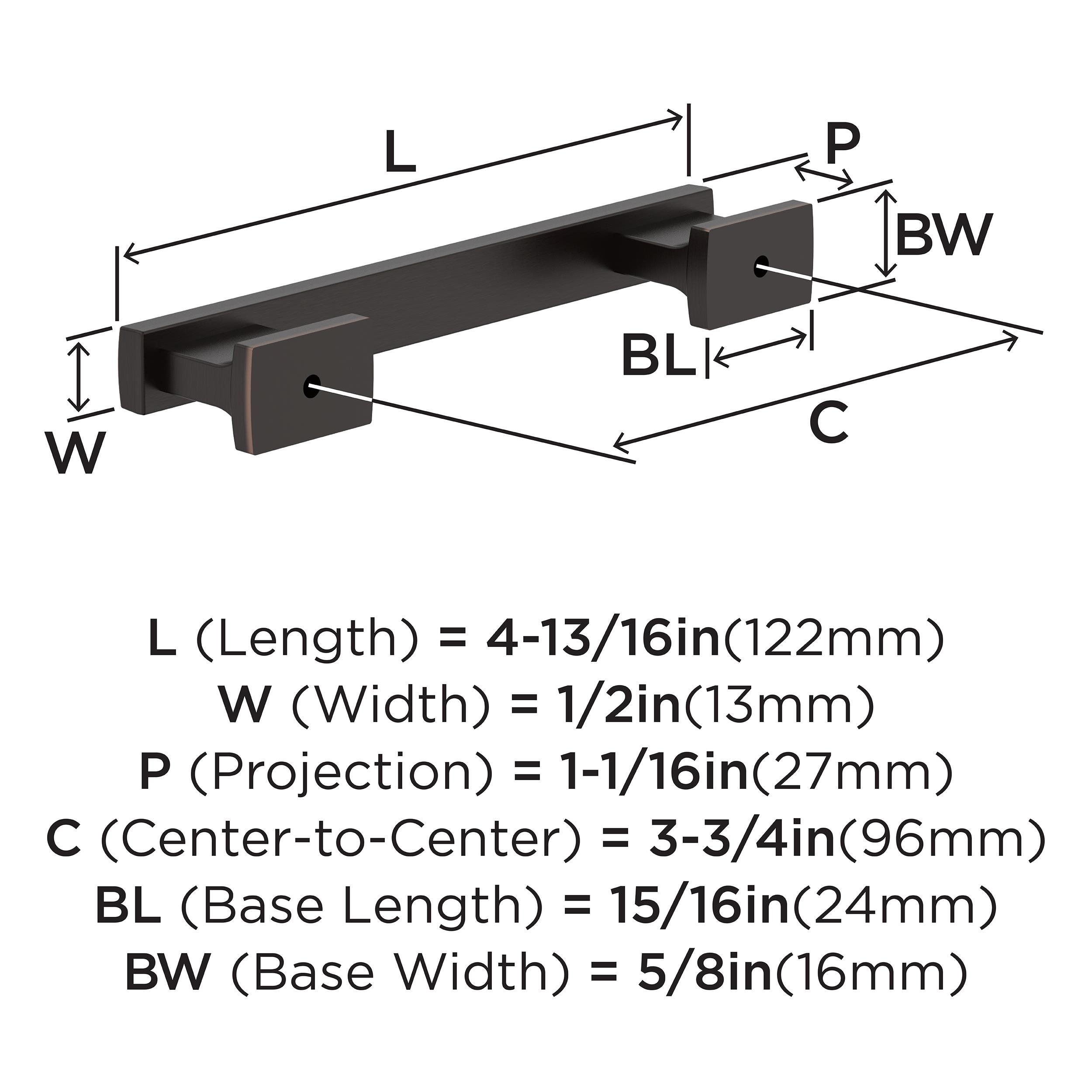 Amerock 25VMP37091ORB Cabinet-Pulls - View #4