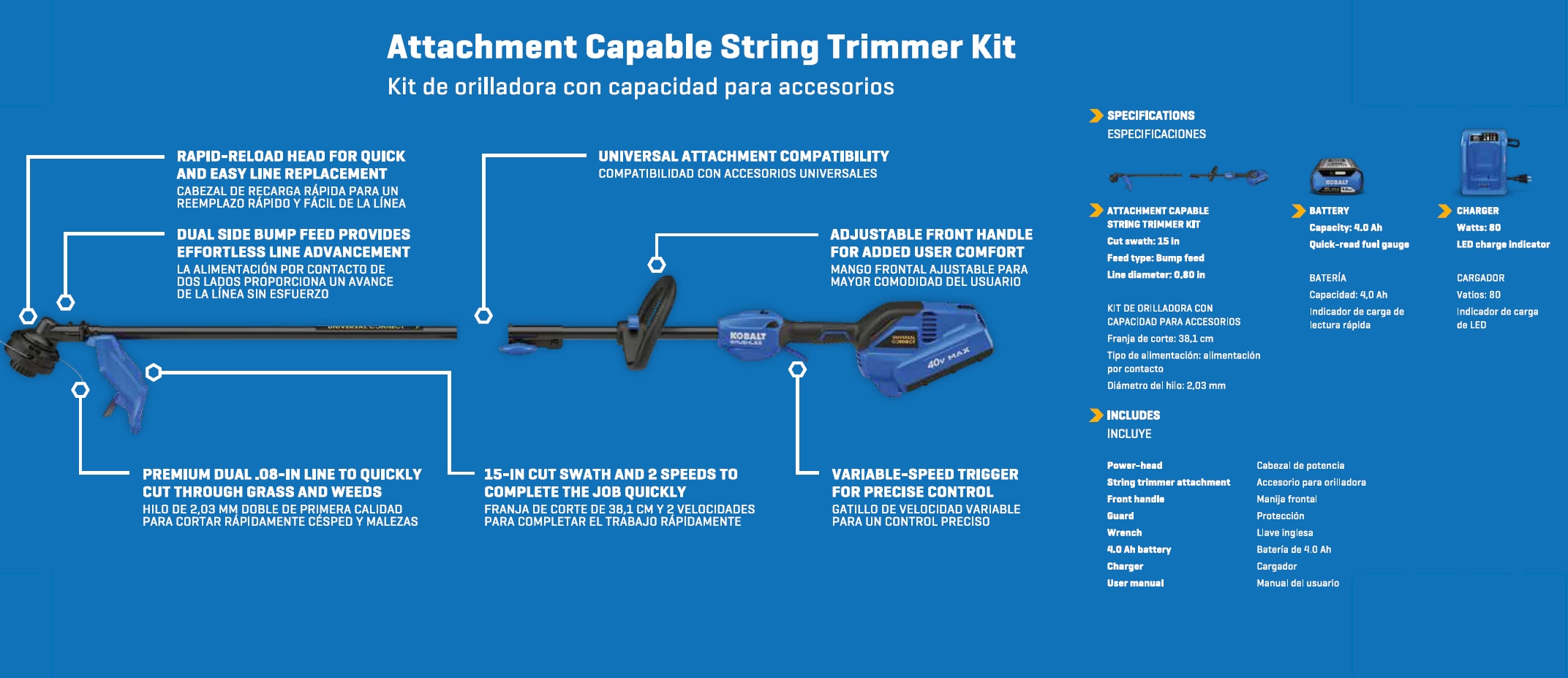 String Spool Housing Kobalt KMS 1040A-03 40V Cordless String Trimmer #837