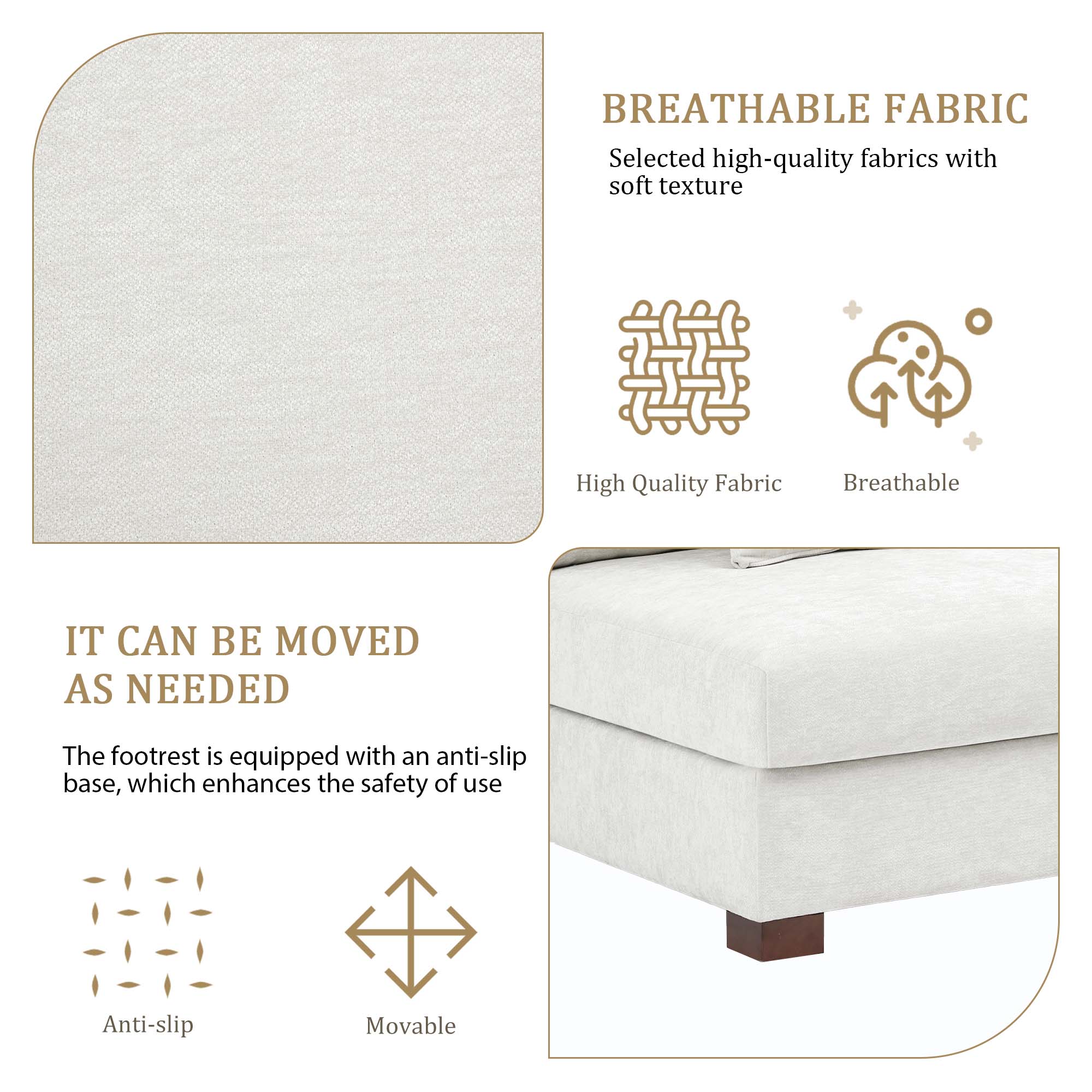 Dreamsidea LS-CS07-C-OFWH-AC-L Sofas-Loveseats - View #2