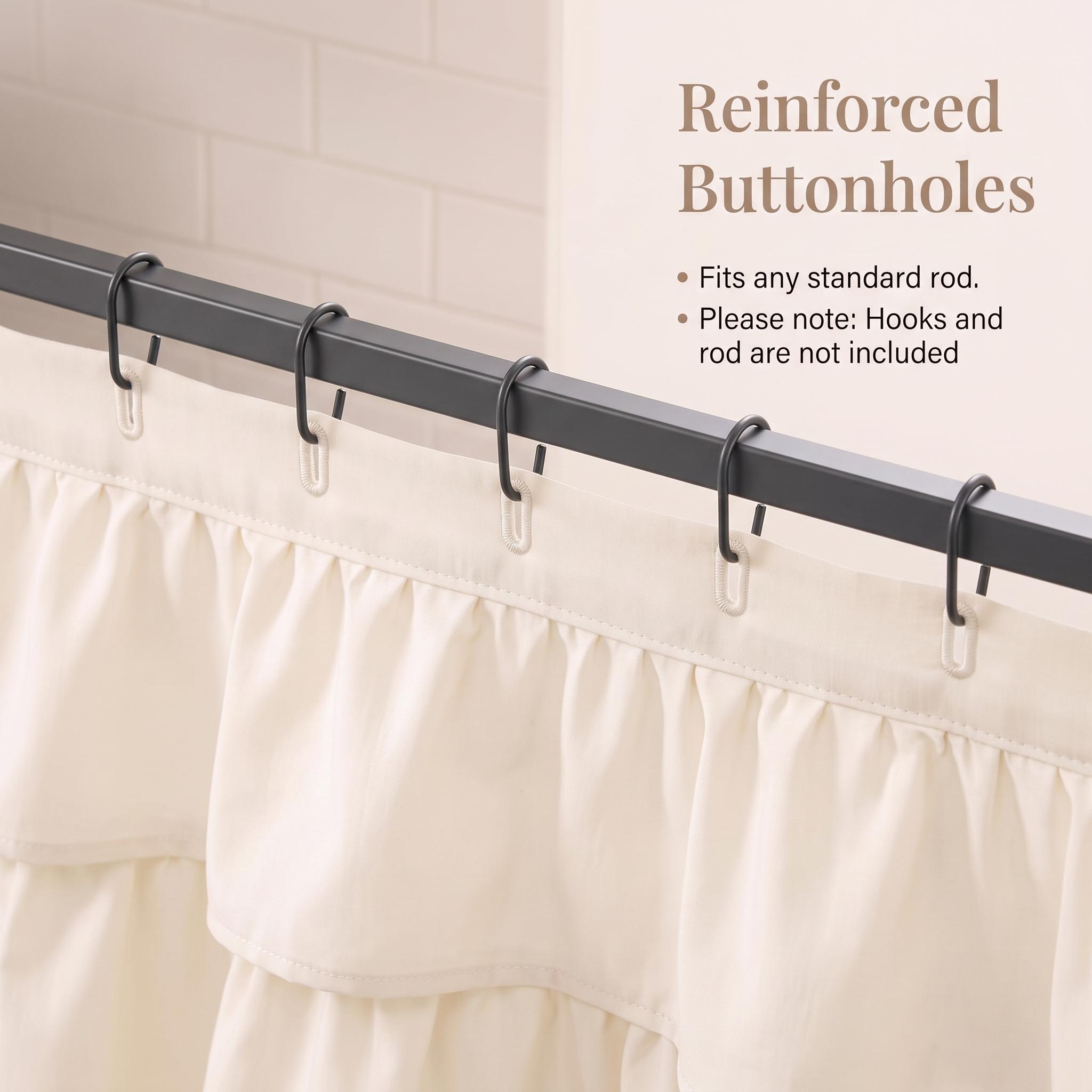 Garvee AZT-AWMDTIWH Shower-Curtains-Liners - View #3