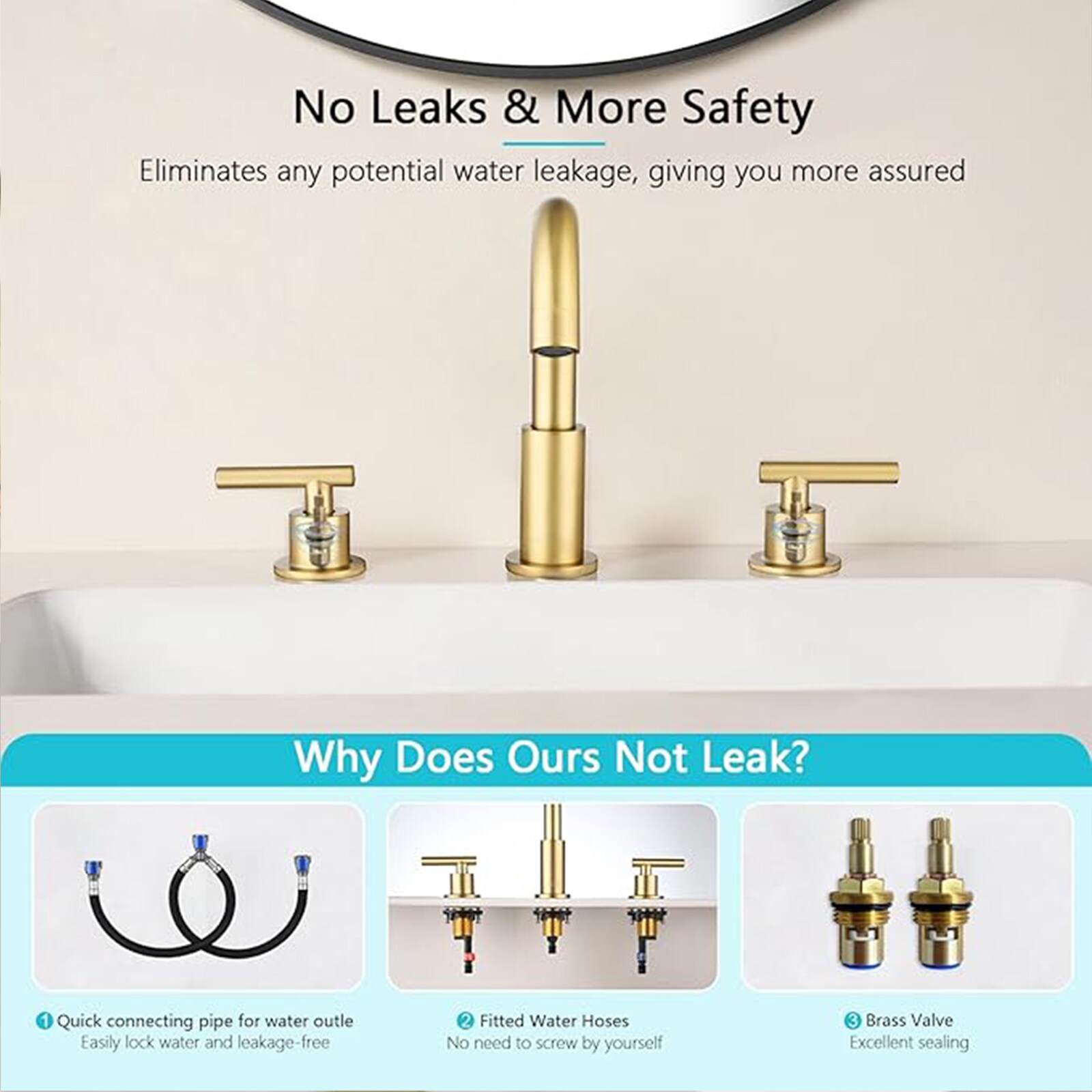 BYH HM-8LT-GOLD Lavatory-Faucets - View #5