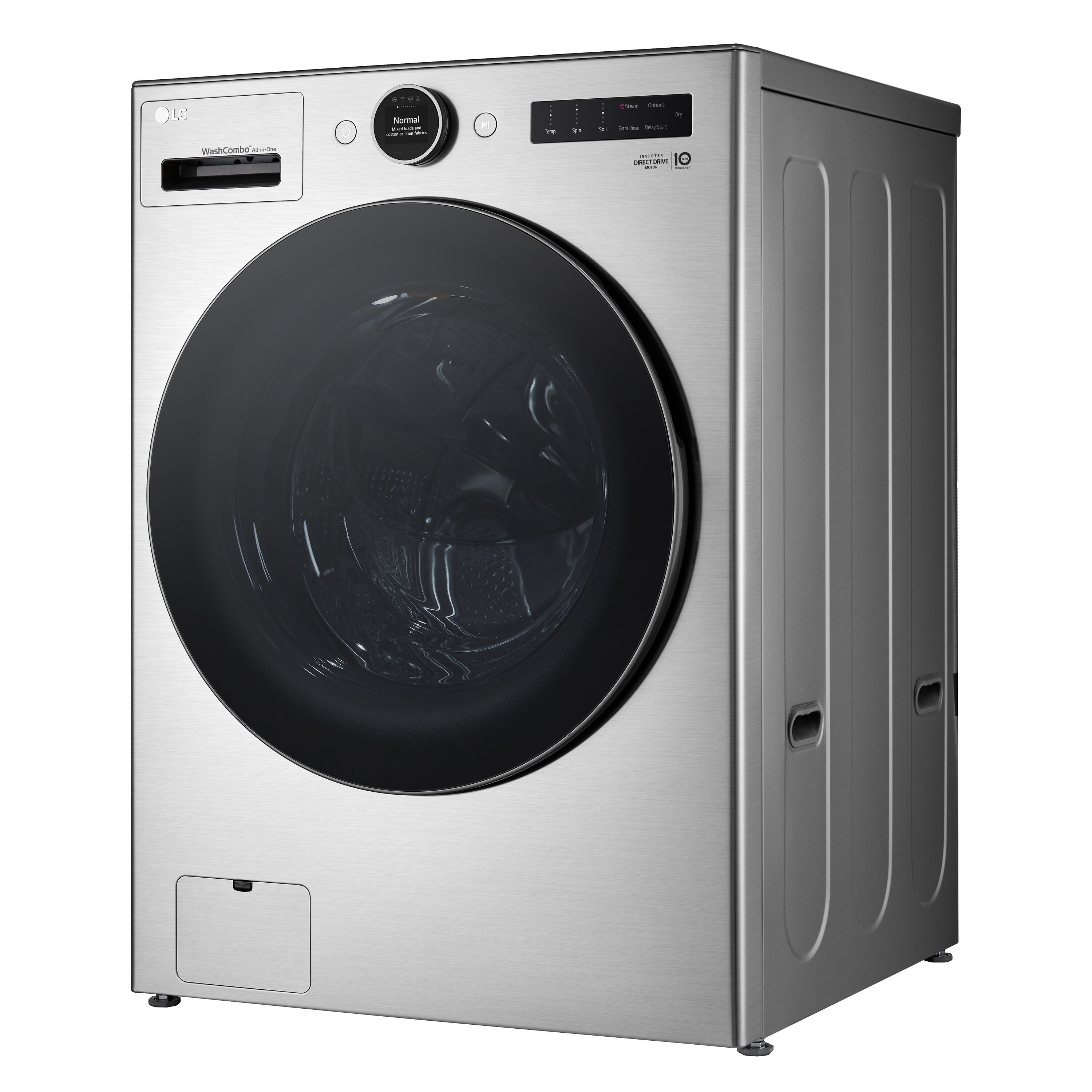 LG 5-cu ft Capacity Graphite Steel Ventless All-in-One Washer/Dryer ...