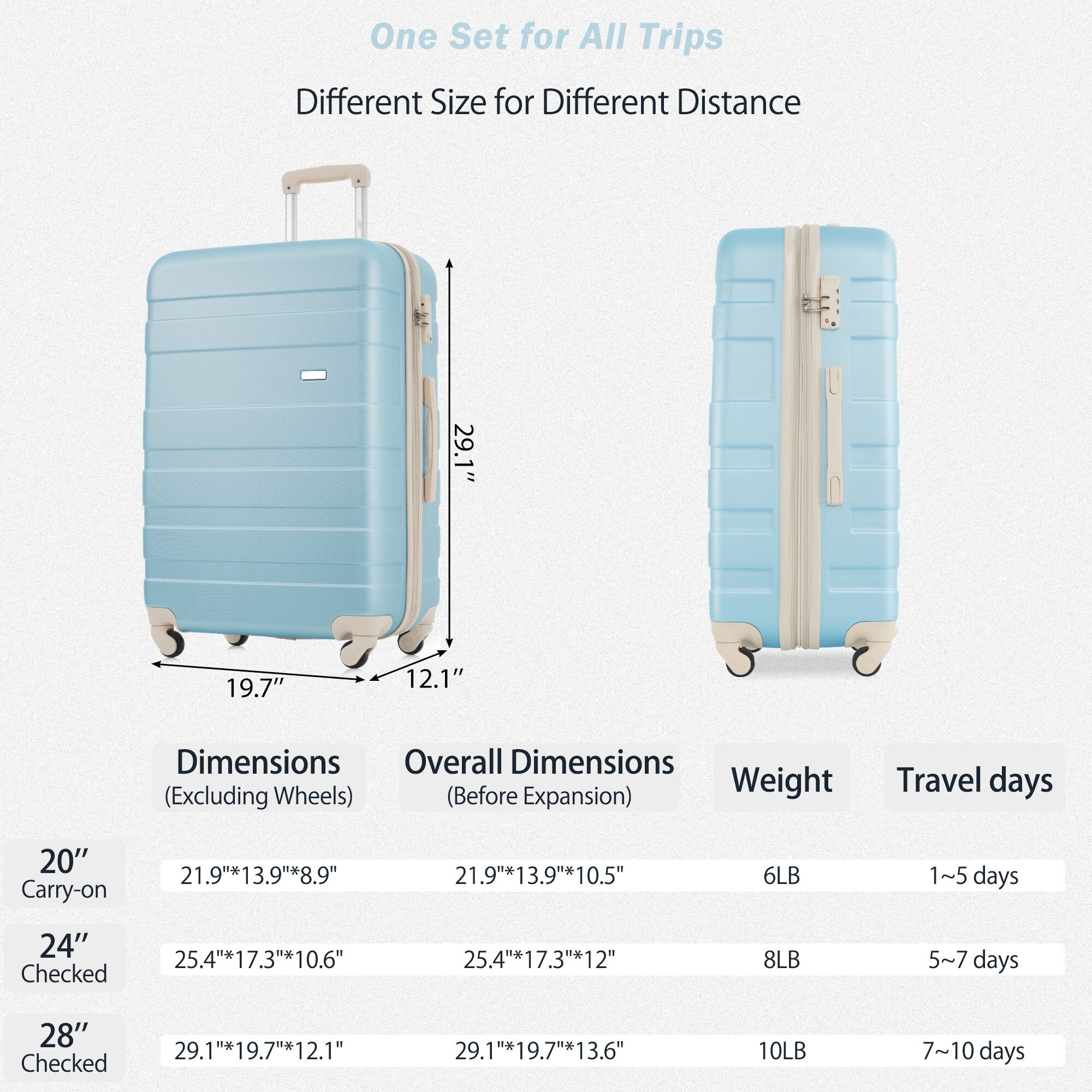 Flynama V42721 Luggage-And-Luggage-Sets - View #13