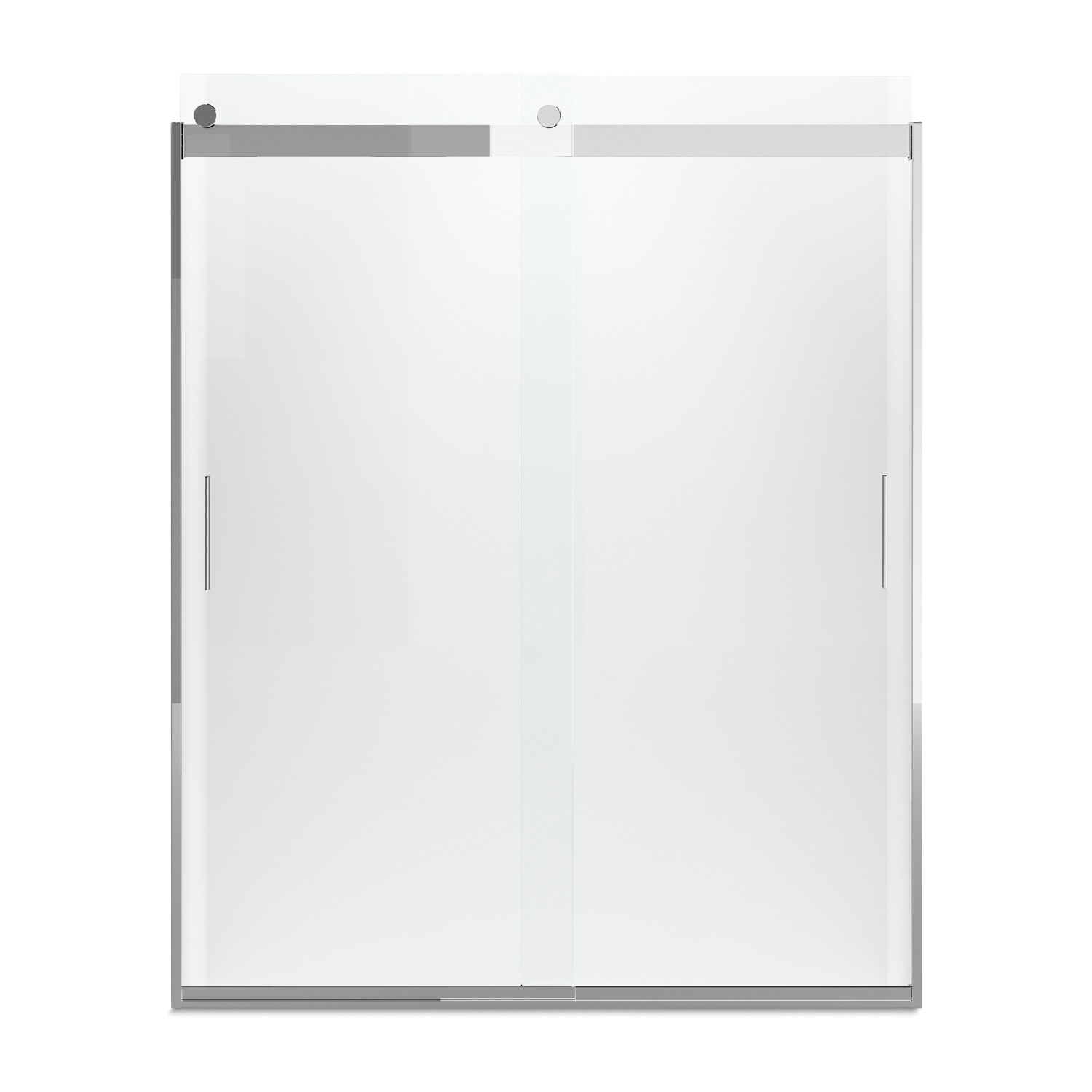 KOHLER Levity 24-9/16-in to 25-9/16-in W x 74-in H Double Frameless ...