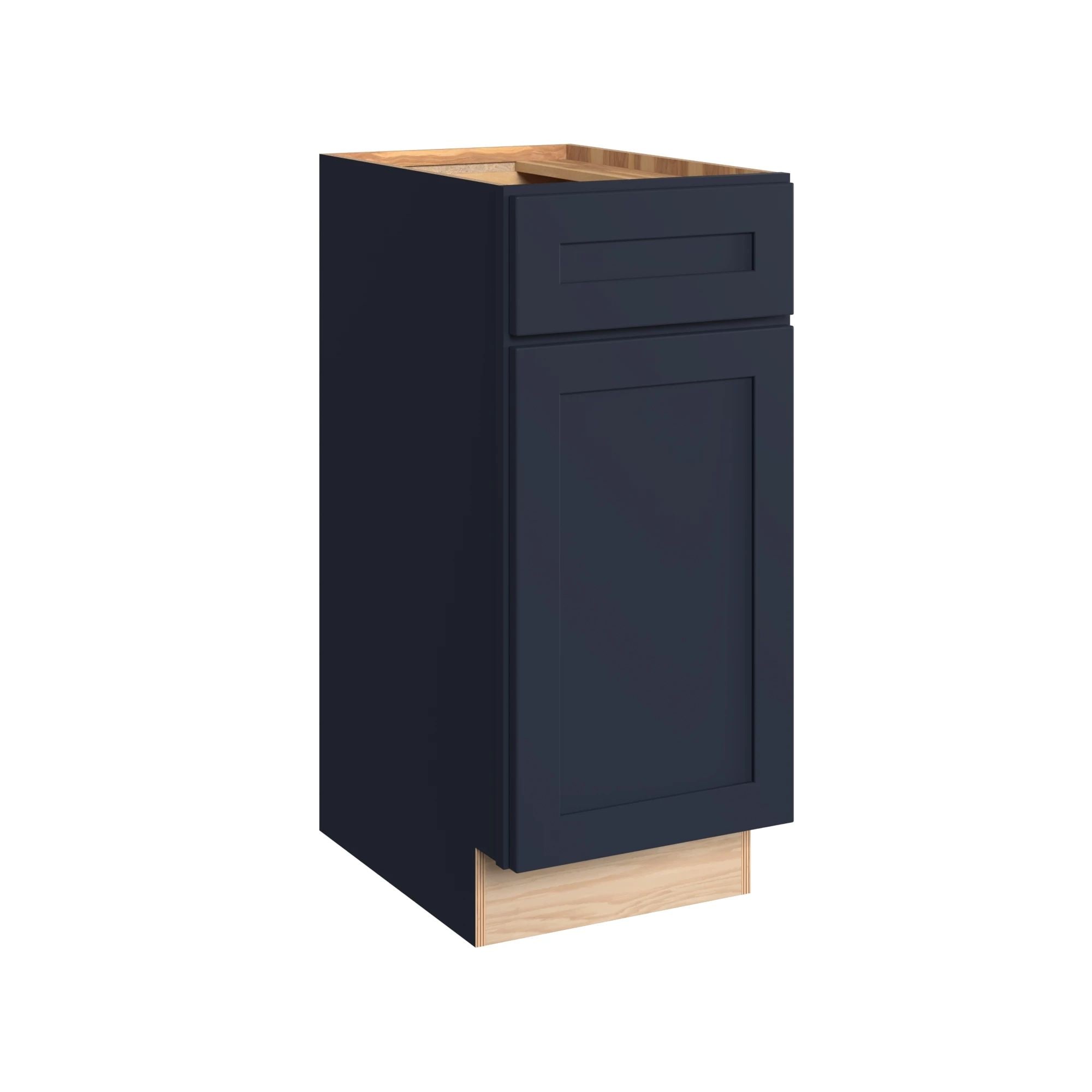KraftMaid Momentum VB152134RG77 Deveron 15-in Midnight Bathroom Vanity Base Cabinet without Top