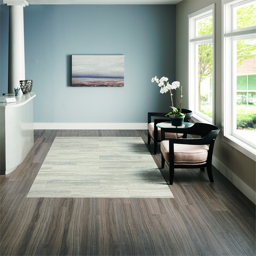 Armstrong Flooring Luxe Plank w/Rigid Core Empire Walnut Flint Gray 6-in Wide x 7-1/2-mm Thick Waterproof Interlocking Luxury Vinyl Plank Flooring (27.39-sq ft)