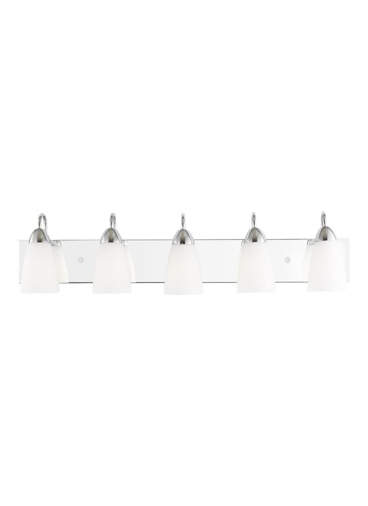 Generation Lighting Belton 35.88-in 5-Light Polished Chrome Traditional ...