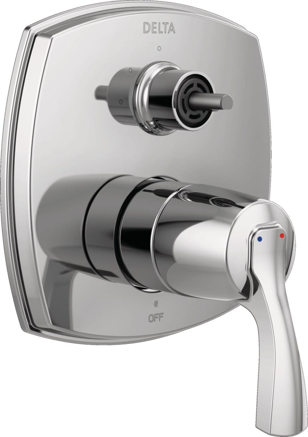 Delta T24876-PR-LHP Lumicoat Chrome 4.56-Inches Universal Bathtub/Shower Pressure balance trim 0.5-Inches -ID