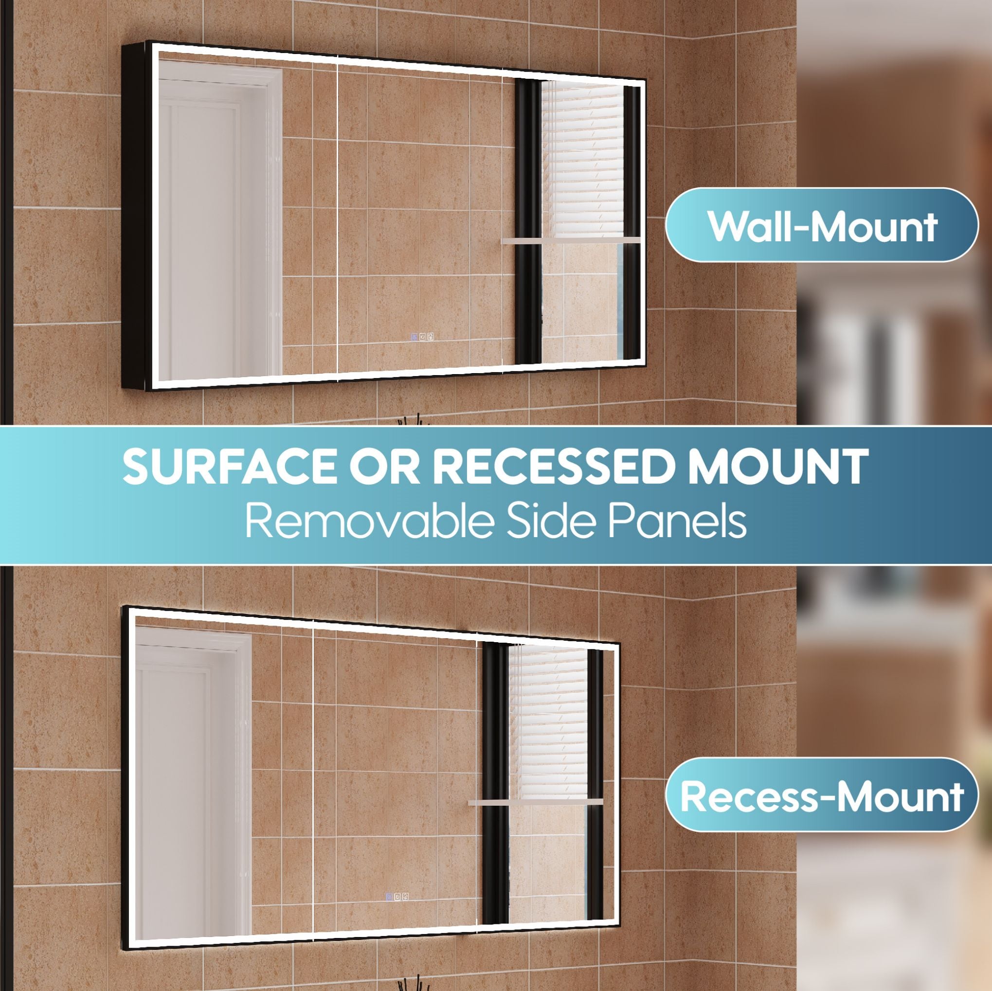 WELLFOR W12MCL6030 Bathroom-Medicine-Cabinets - View #7
