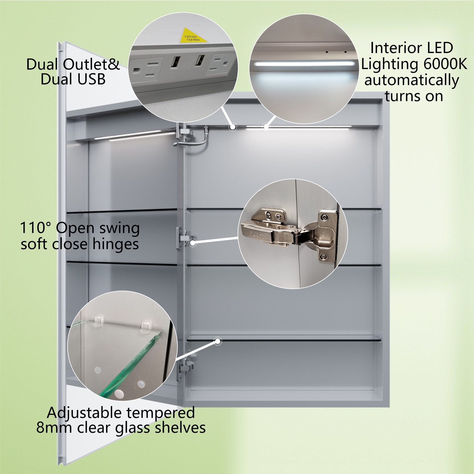 ExBrite MC2436V11LX Bathroom-Medicine-Cabinets - View #4
