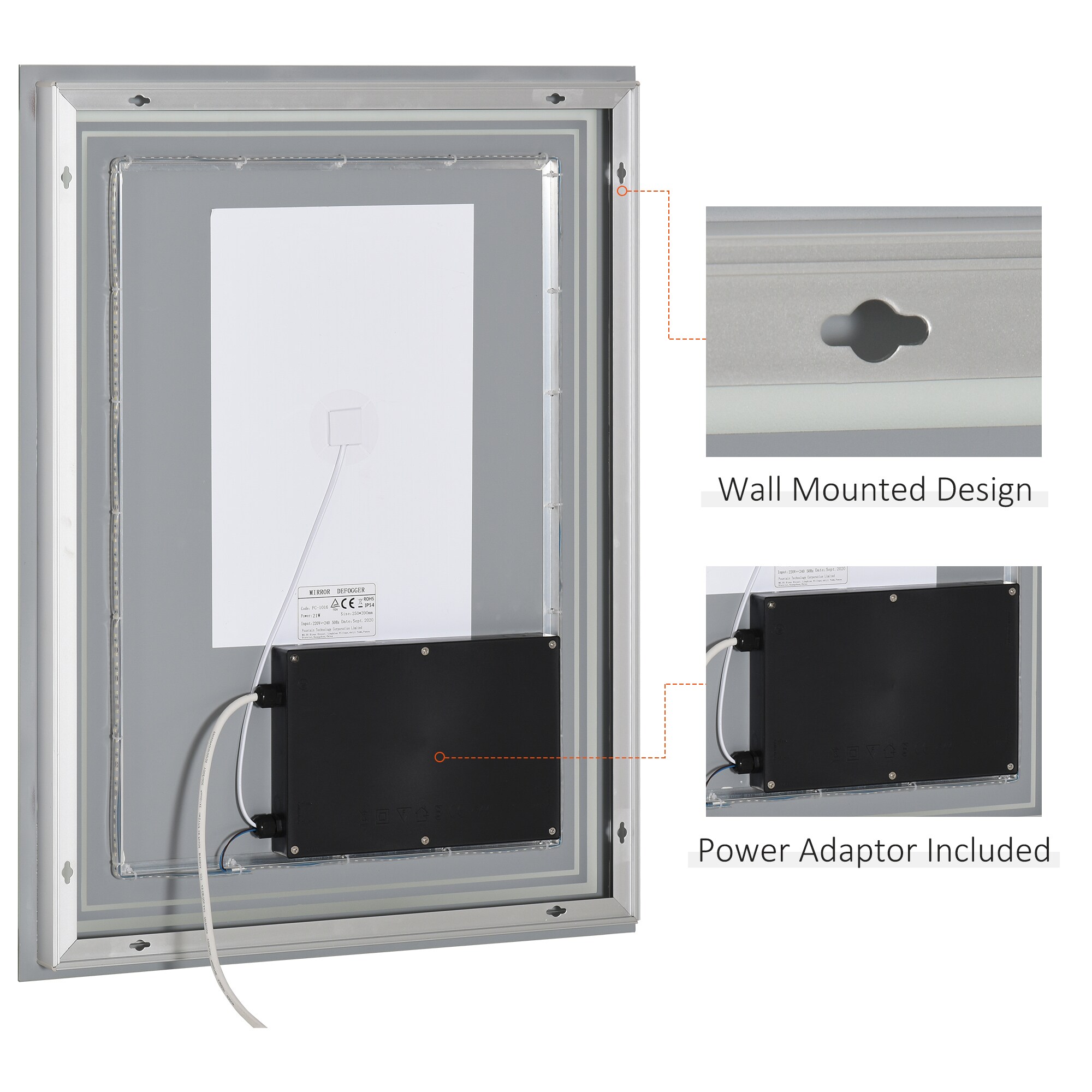 Tatayosi XH-217006 Framed-Bath-Mirrors - View #3