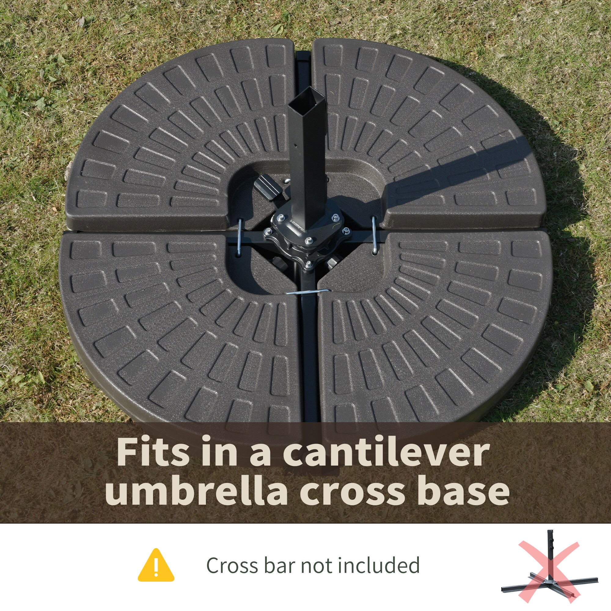 Outsunny 84D-124 Umbrella-Bases - View #6