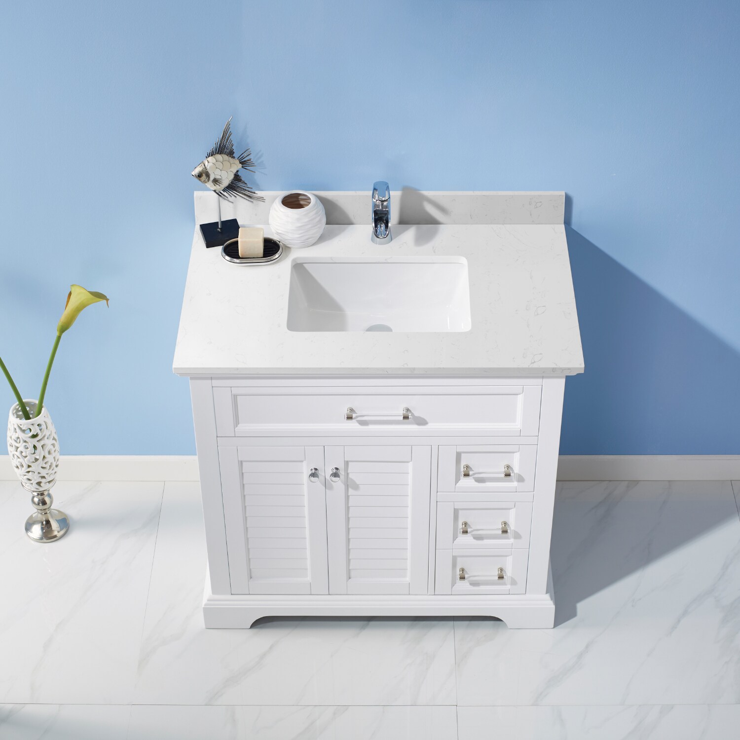Vinnova 783036-WH-WS-NM Bath-Vanity-Combo - View #4
